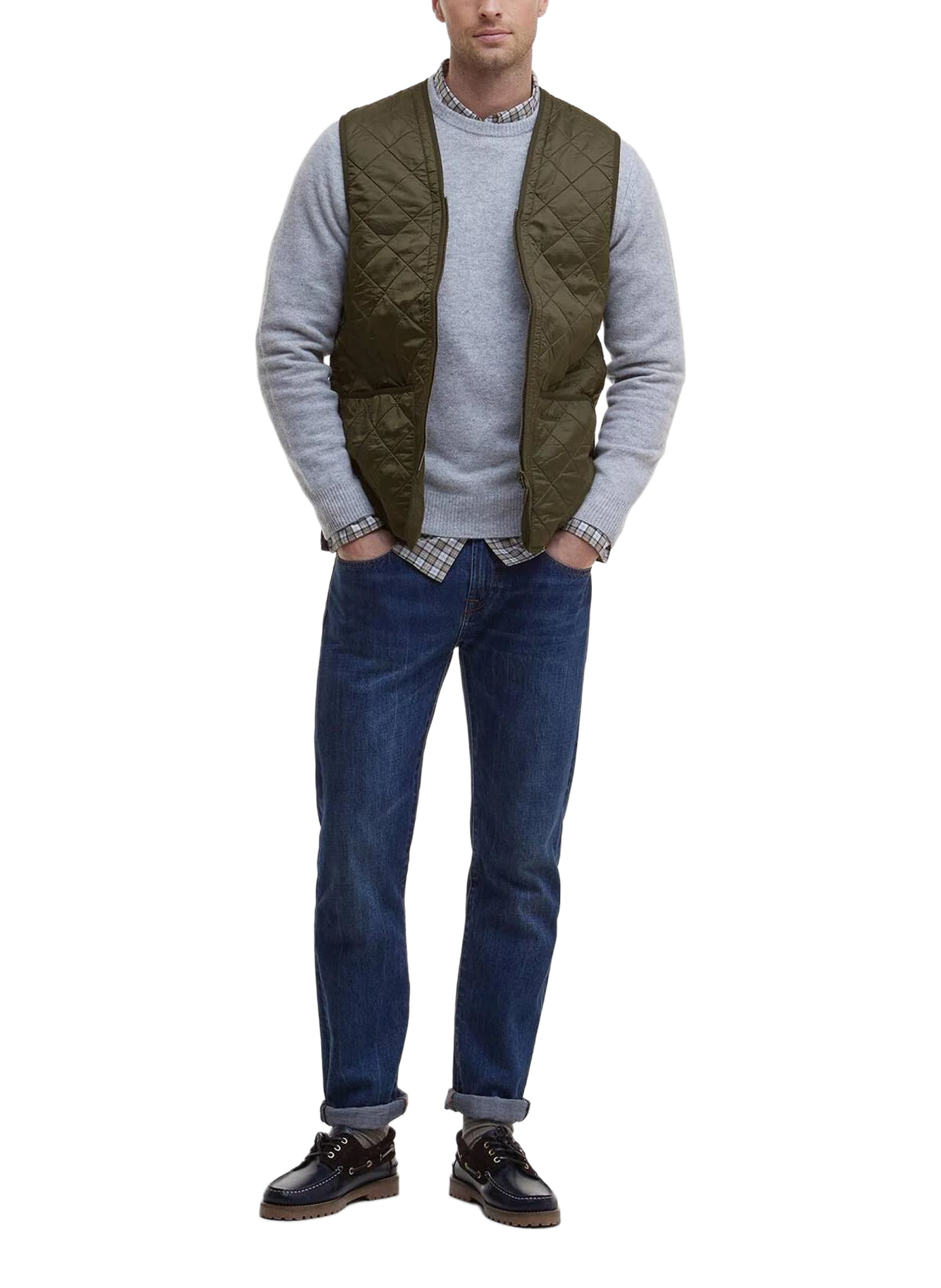 Quilted sleeveless jacket | Khaki BARBOUR Men
