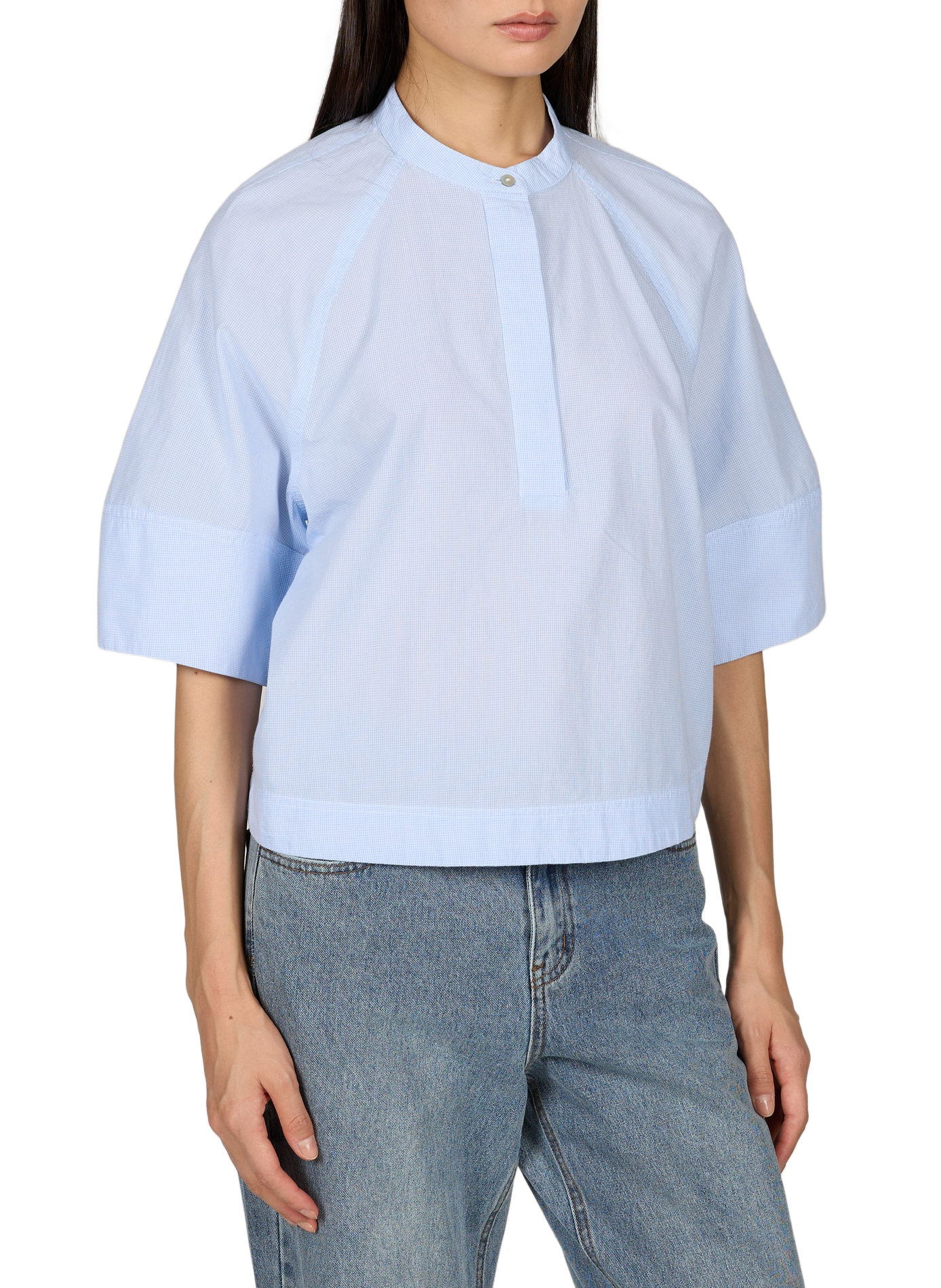Loose cotton blouse ROUGE EDIT Beige