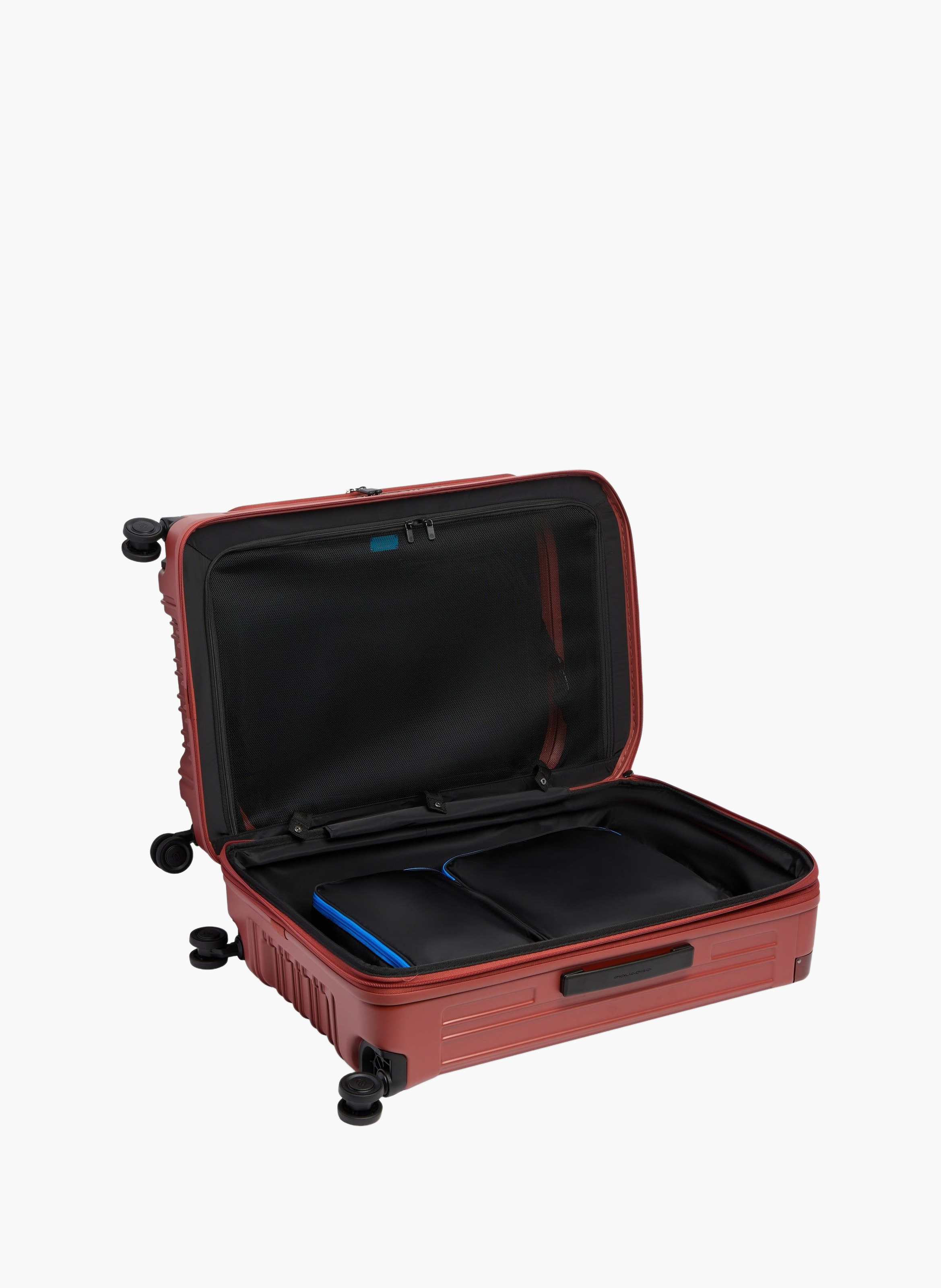 Valise taille moyenne à 4 roues expansible PIQUADRO Marron
