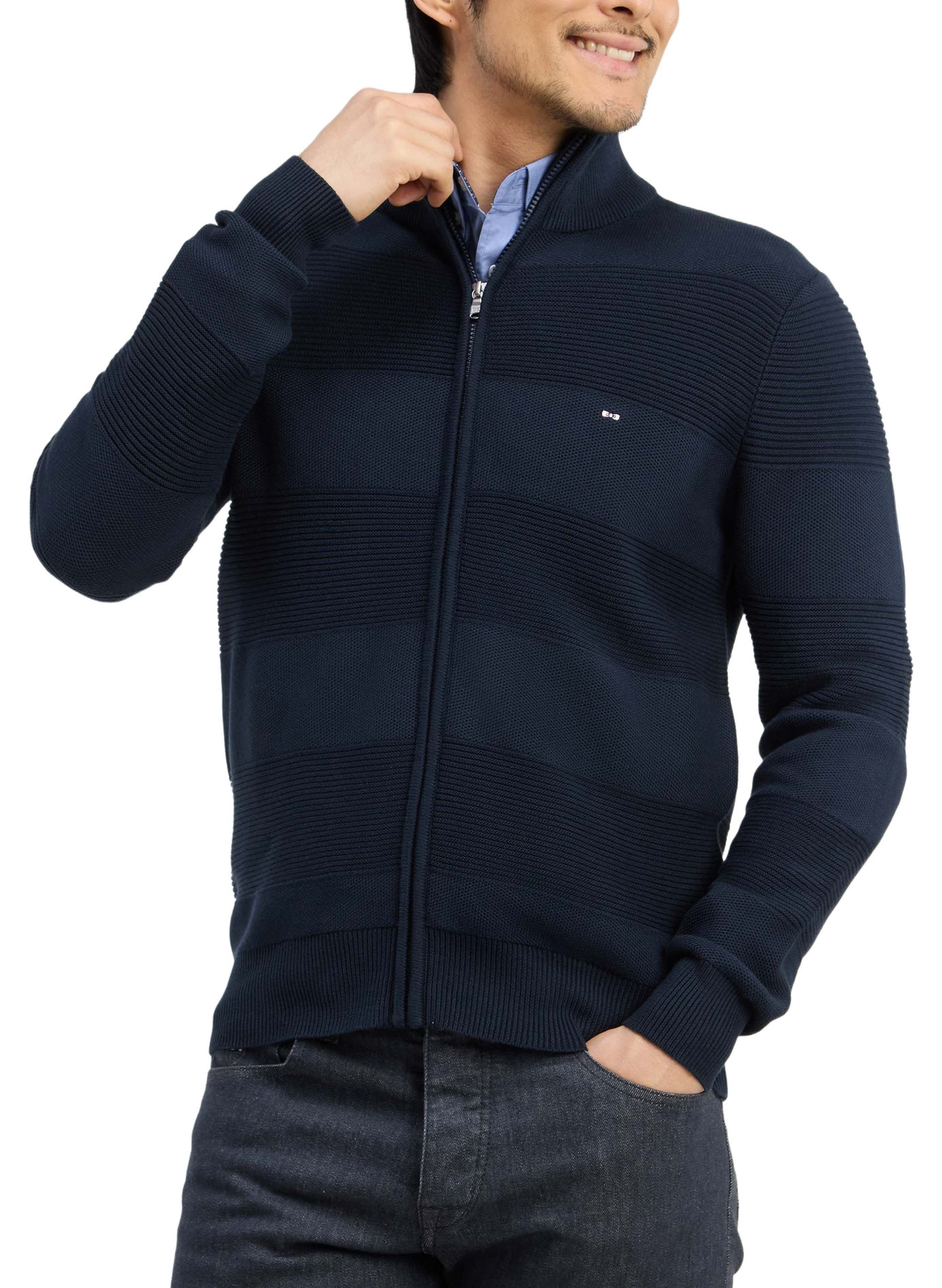 Gilet col montant  EDEN PARK Blauw