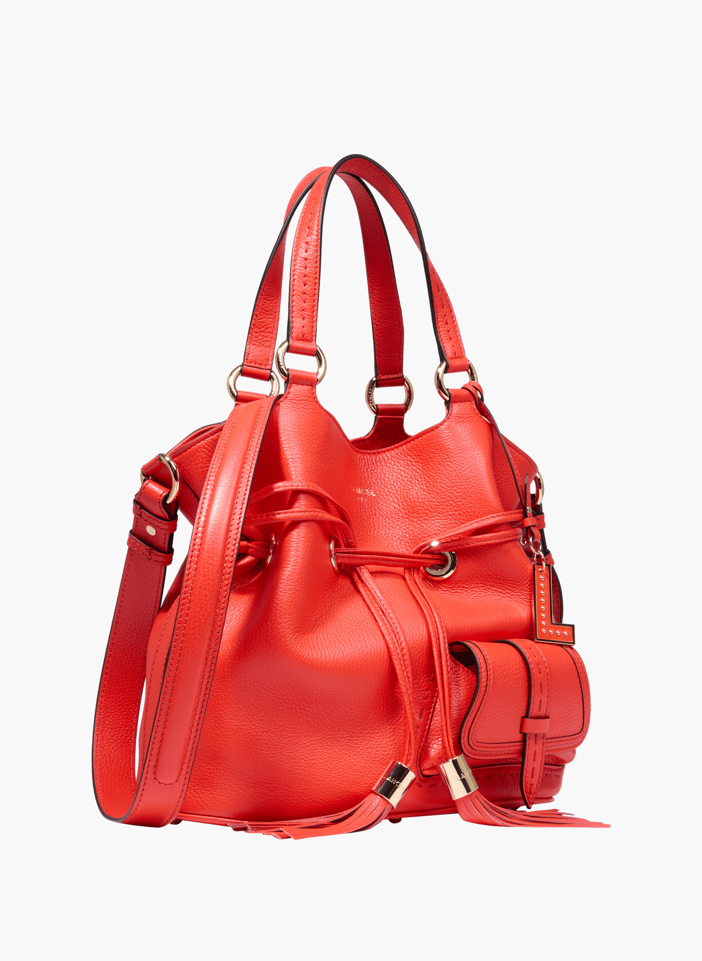 Handtas m eerste flirt van Lancel in leer. LANCEL Oranje