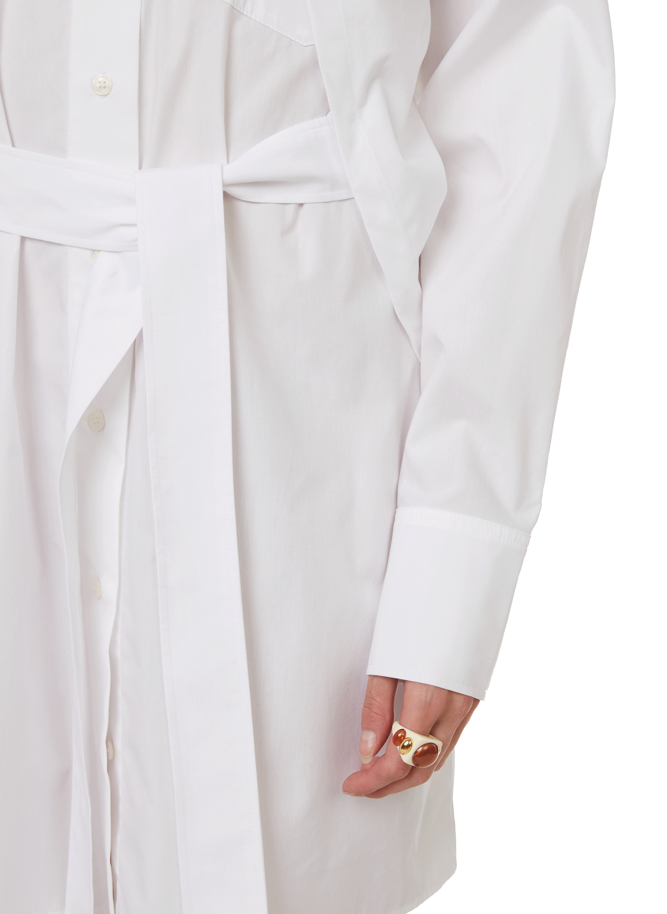 Robe courte en coton WEINSANTO Blanc