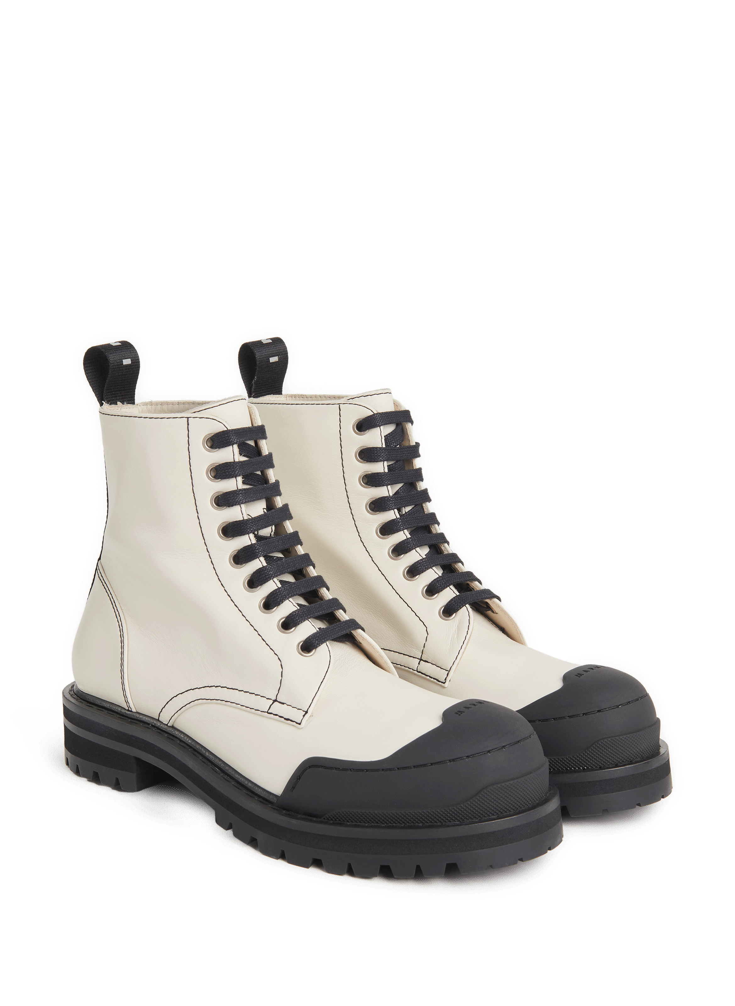 Bottines à lacets en cuir