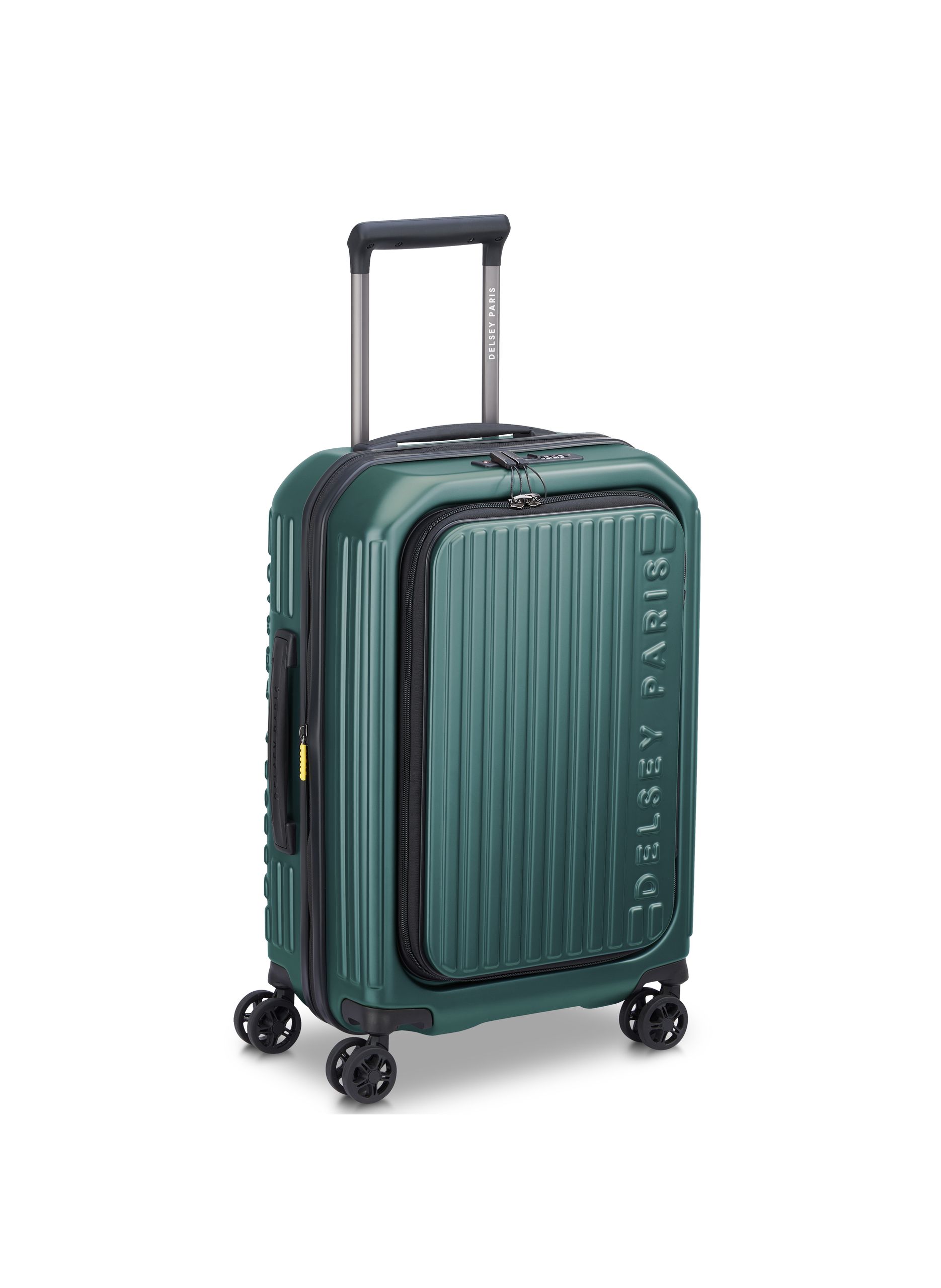 Valise cabine rigide taille s - securitime zip DELSEY PARIS Vert
