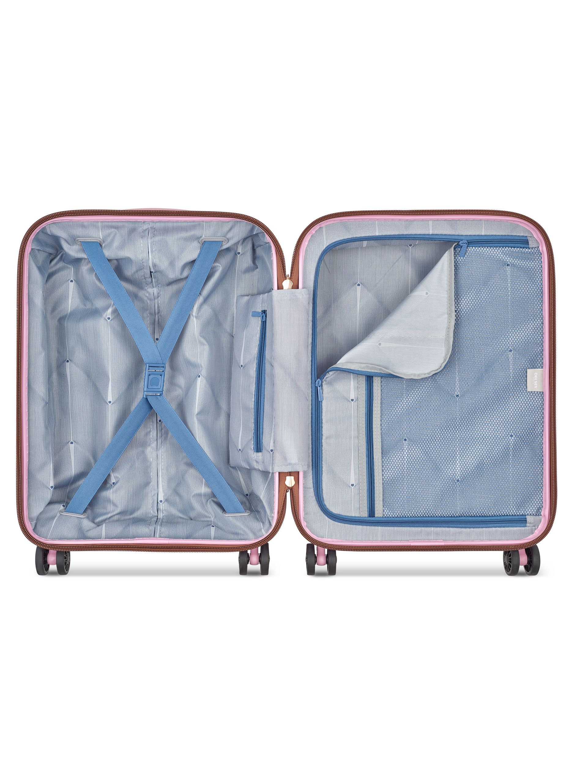 Valise cabine rigide taille s - freestyle DELSEY PARIS Rose