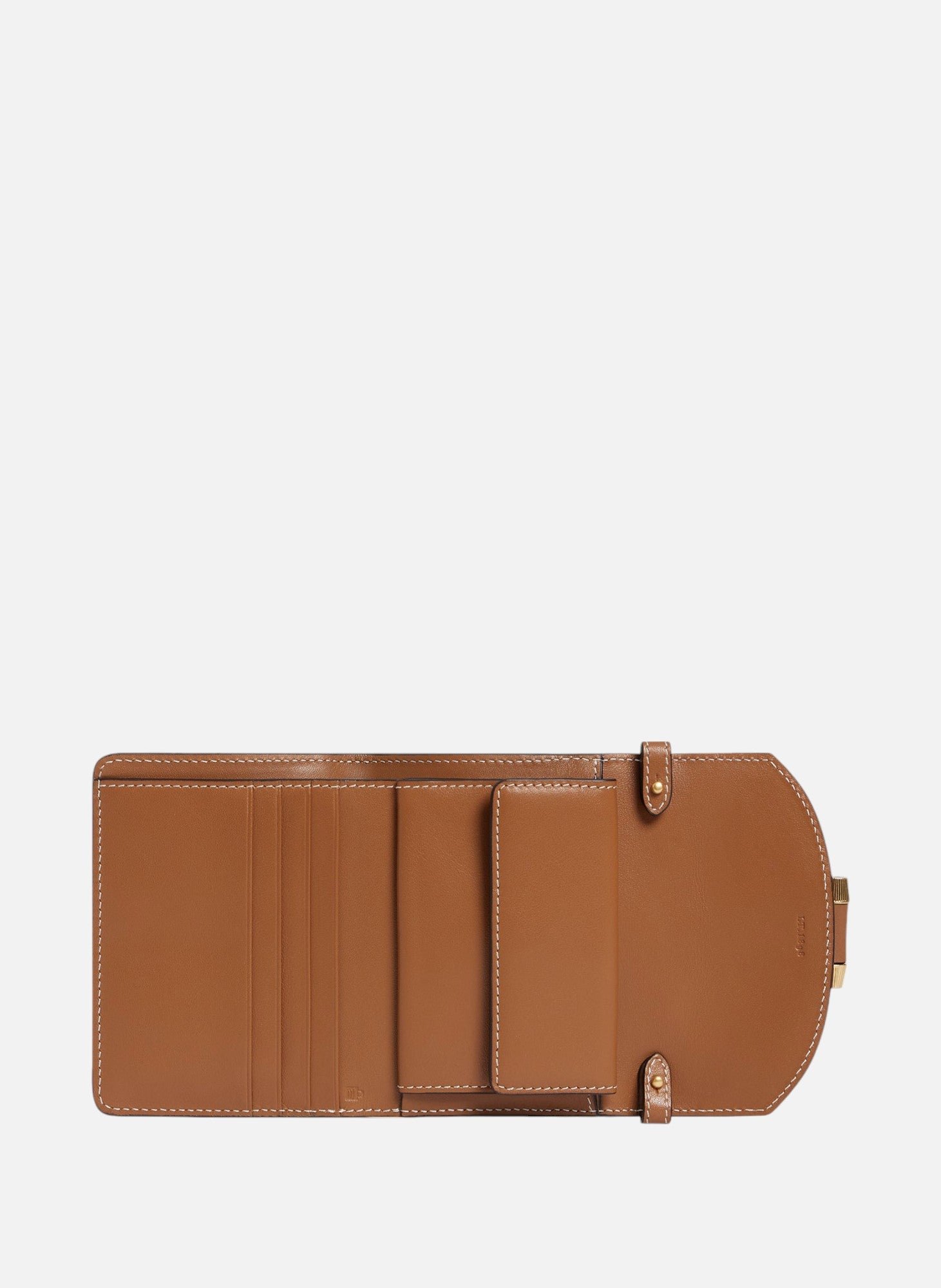 Porte cartes à bandoulière amovible pia en cuir lisse LE TANNEUR Marron