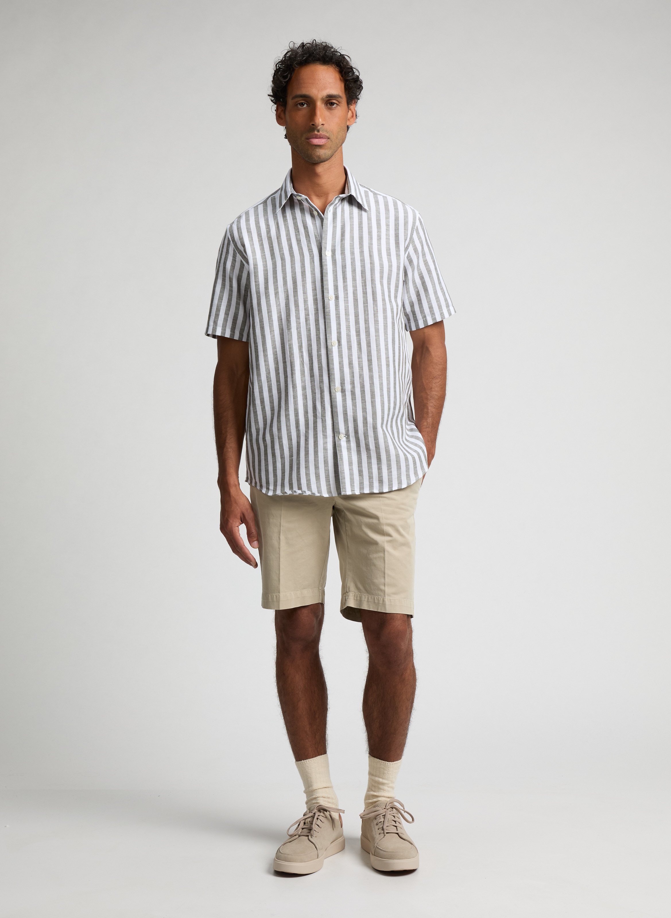 Plain shirt AU PRINTEMPS PARIS Khaki