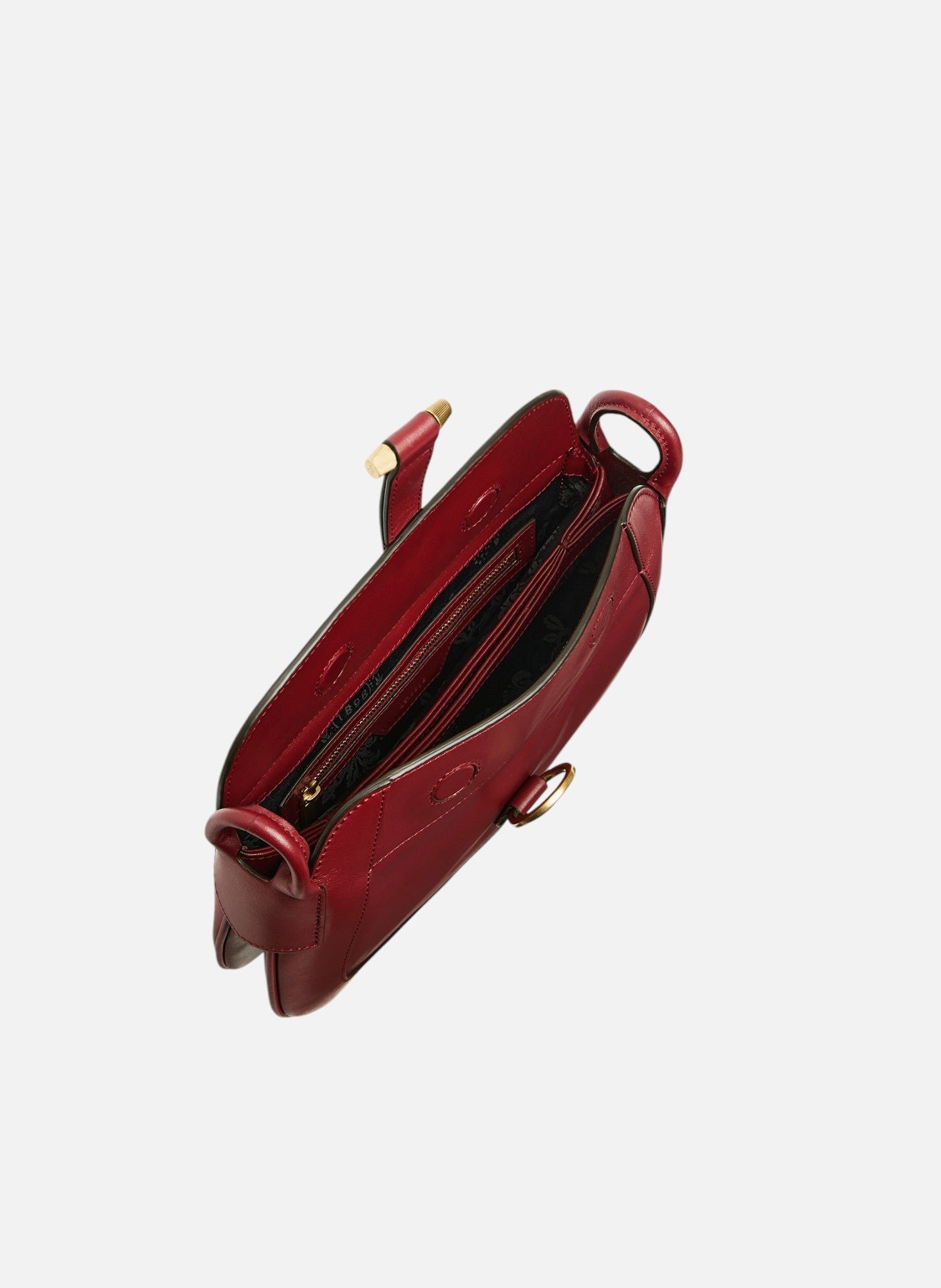 Petit sac bandoulière pia en cuir lisse LE TANNEUR Rouge