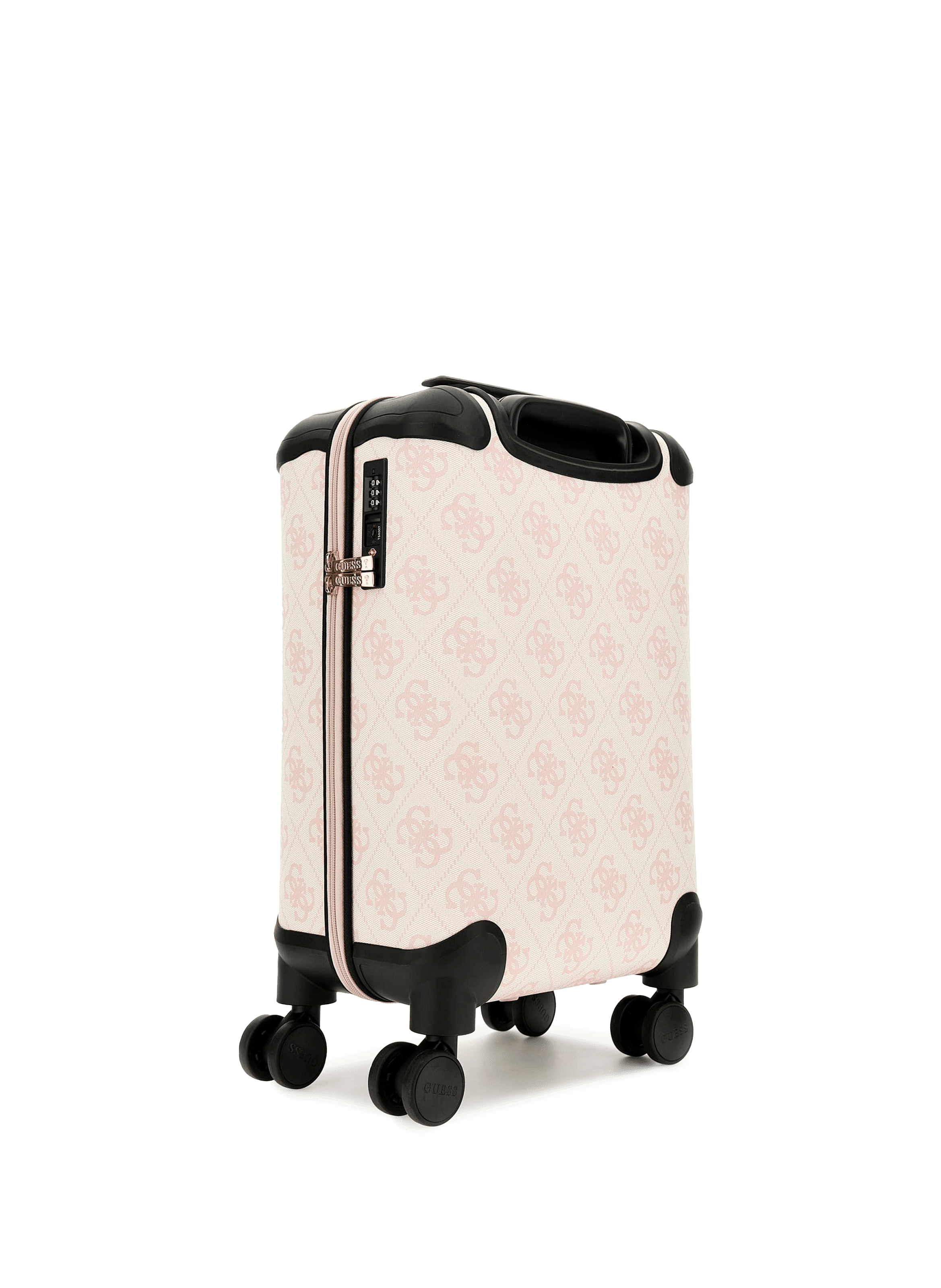 Valise Berta à imprimé monogramme GUESS Rose