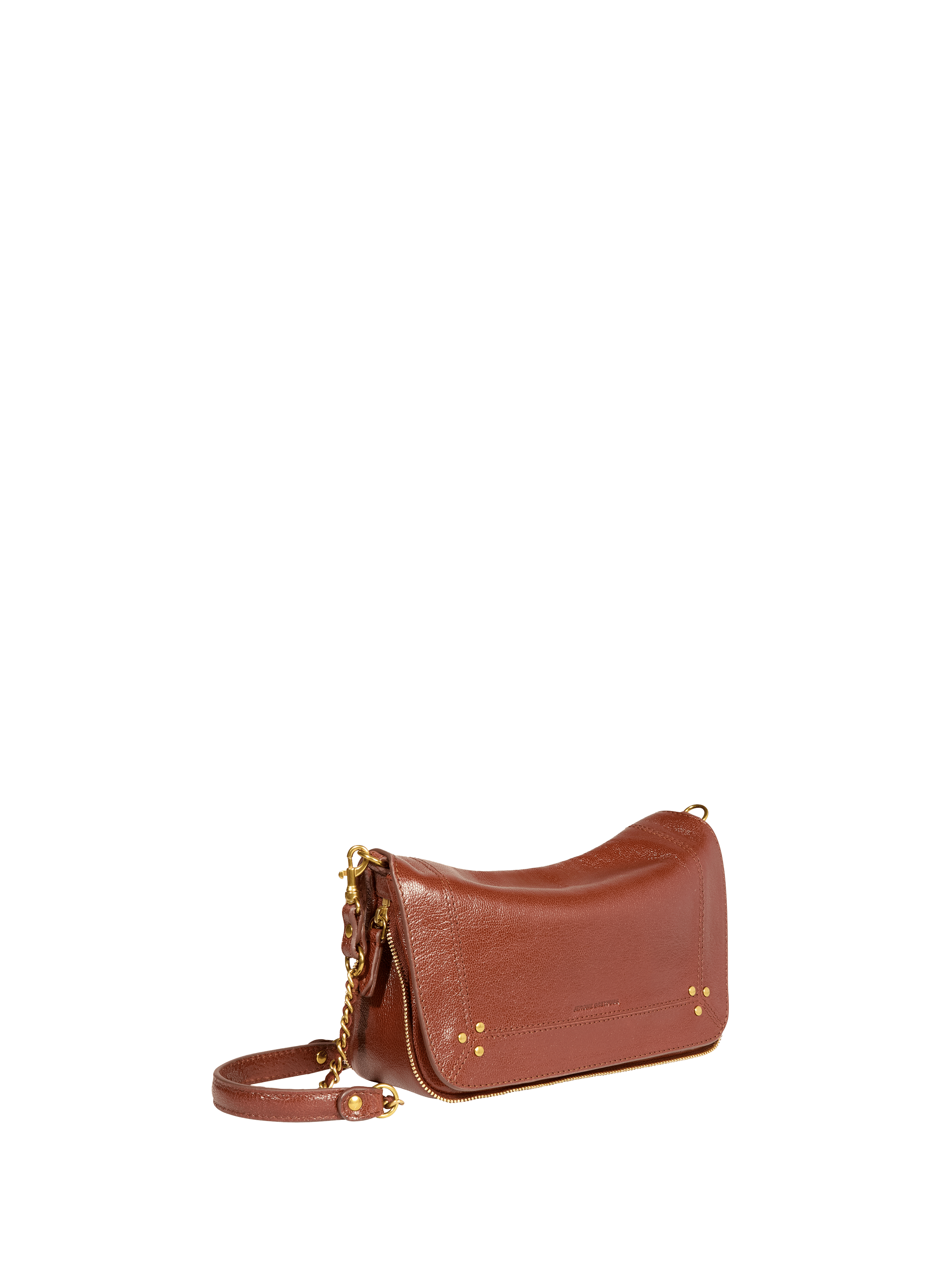 Sac à bandoulière en cuir Bobi  JÉRÔME DREYFUSS Marron