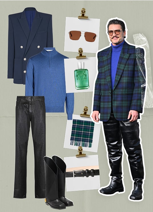 selection mode pedro pascal tapis rouge cuissardes en cuir