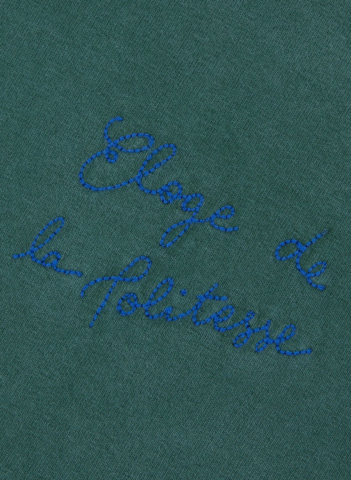 T-shirt brodé en coton MAISON LABICHE Vert