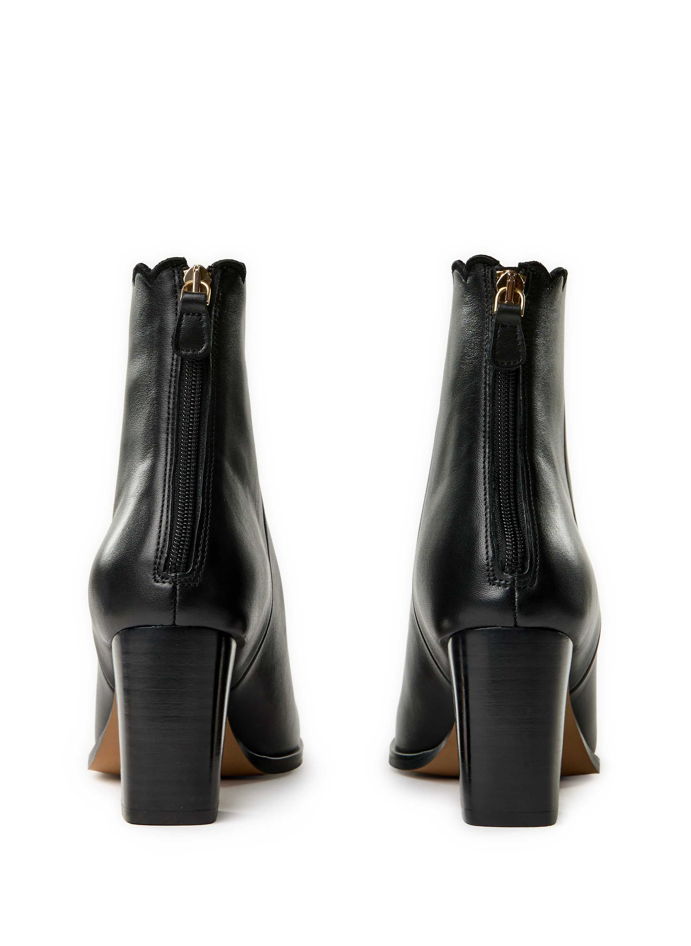 Bottines Giselle à talon en cuir MAISON TOUFET Noir