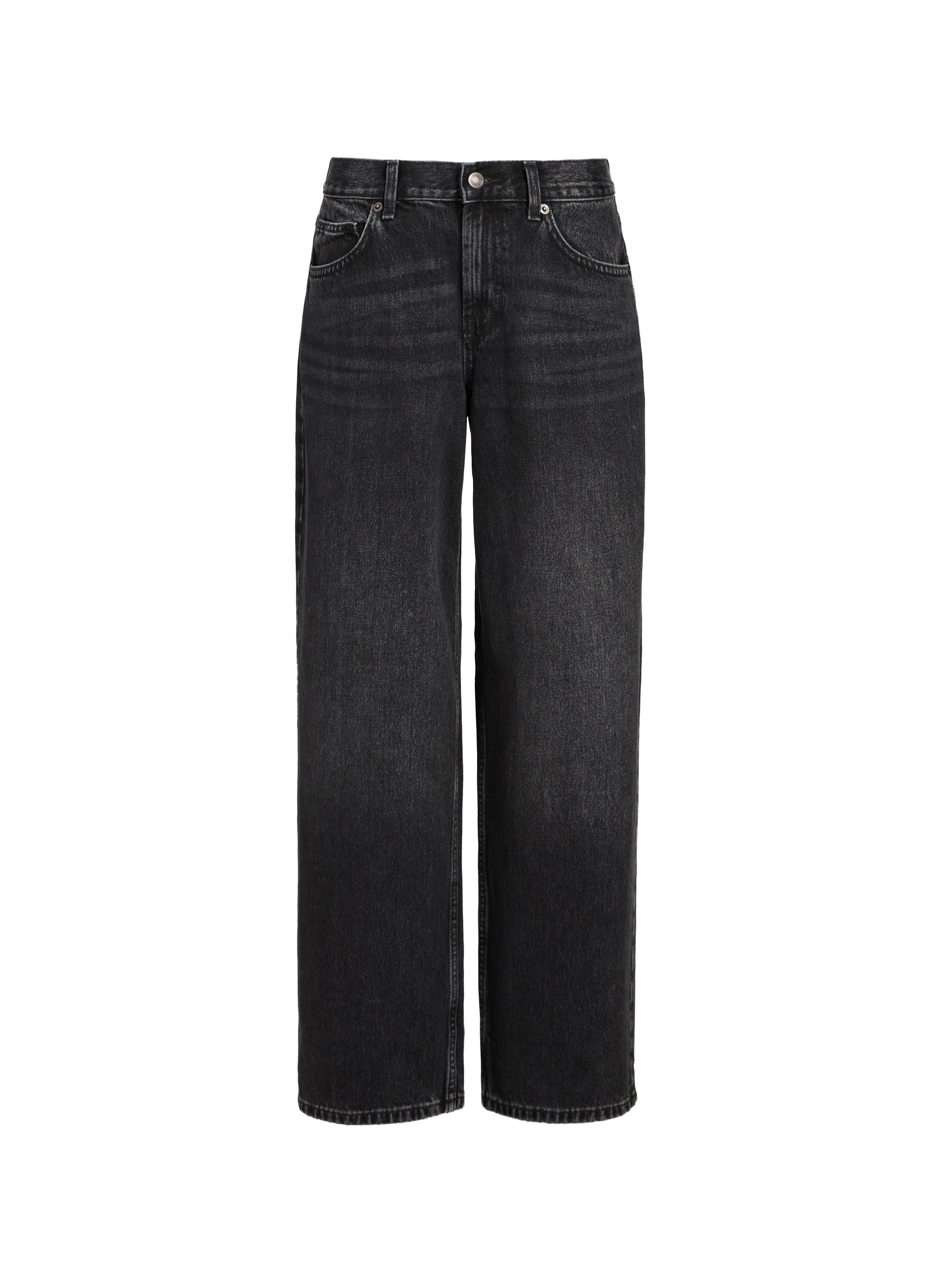 Jean large en coton mélangé TOPSHOP Bleu