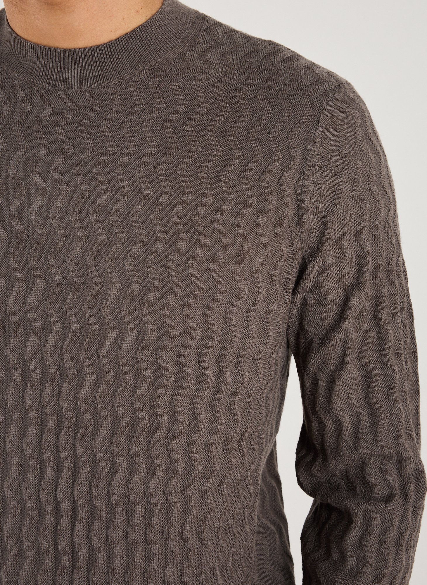 Cotton-blend jumper ARMANI EXCHANGE Brown