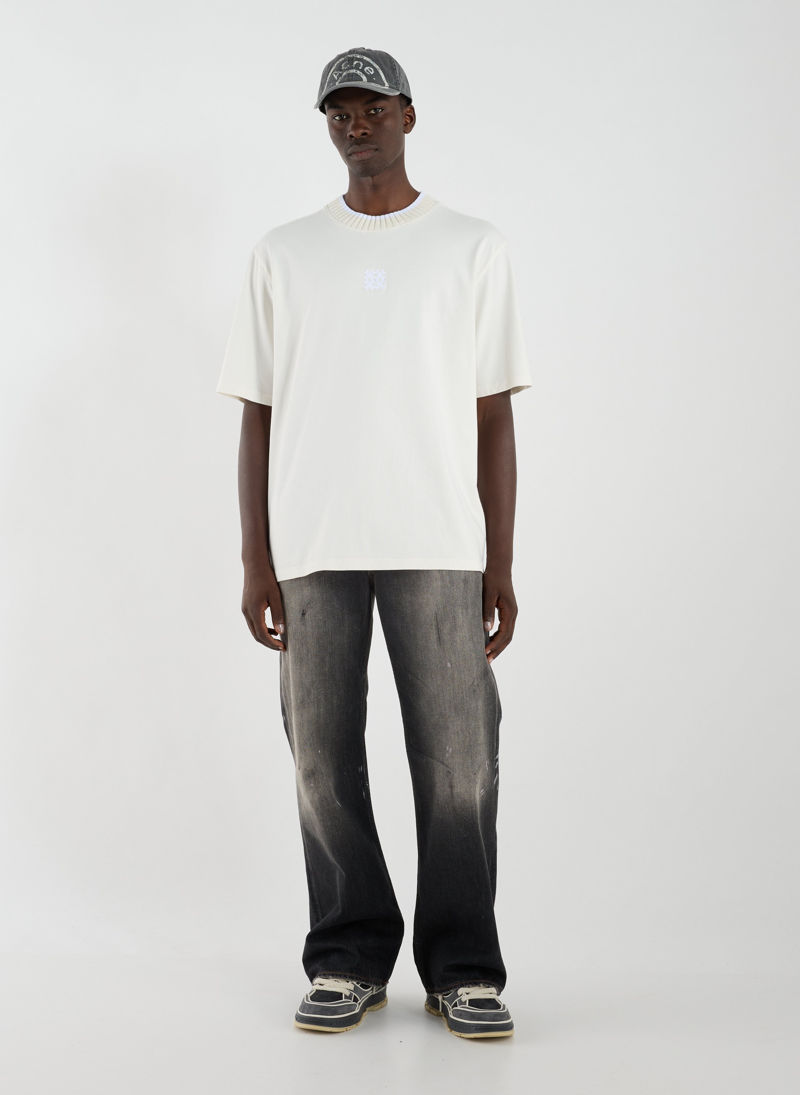 Classic Cotton T-Shirt CALEB Beige