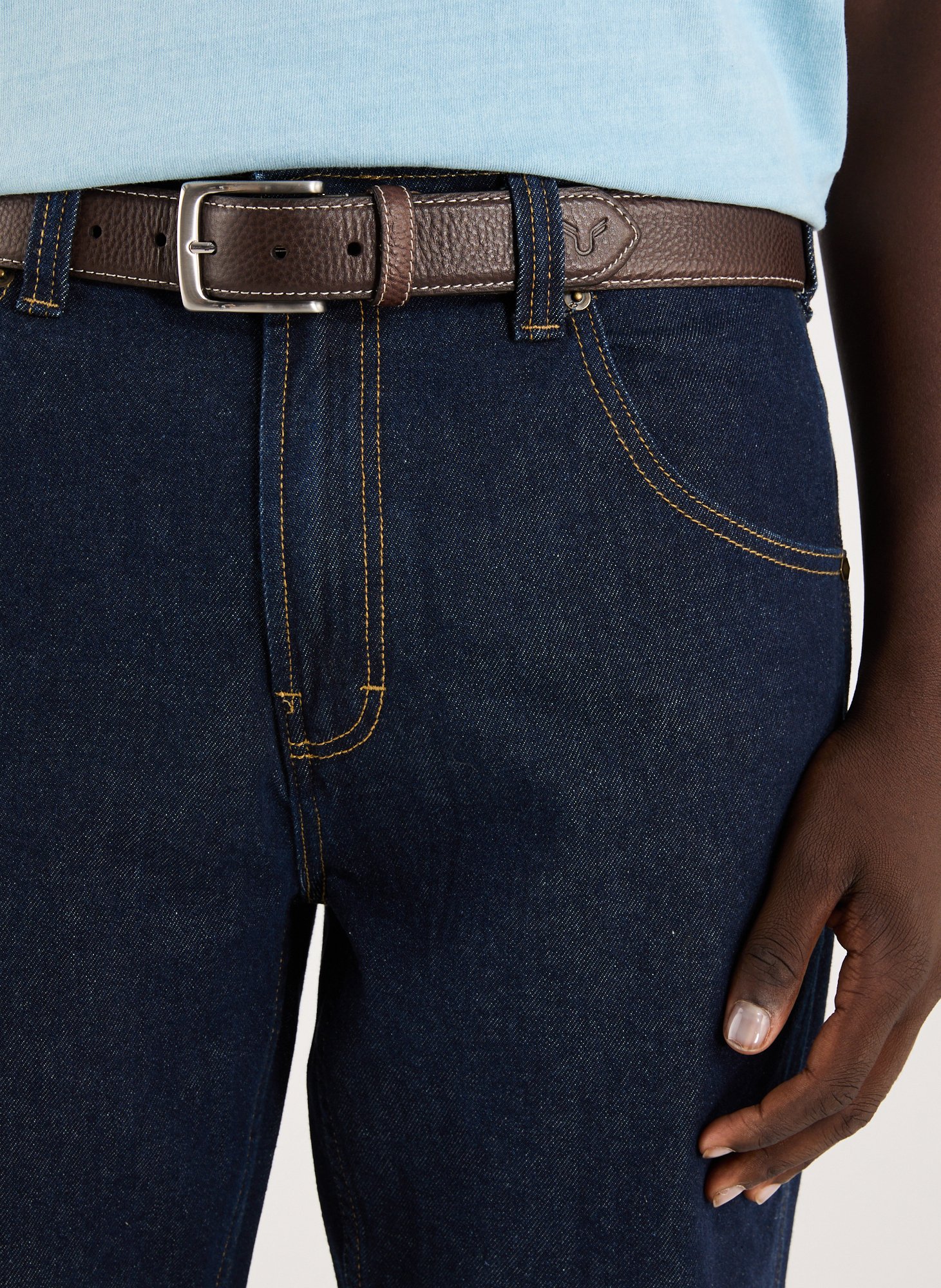 Ceinture en cuir Marron