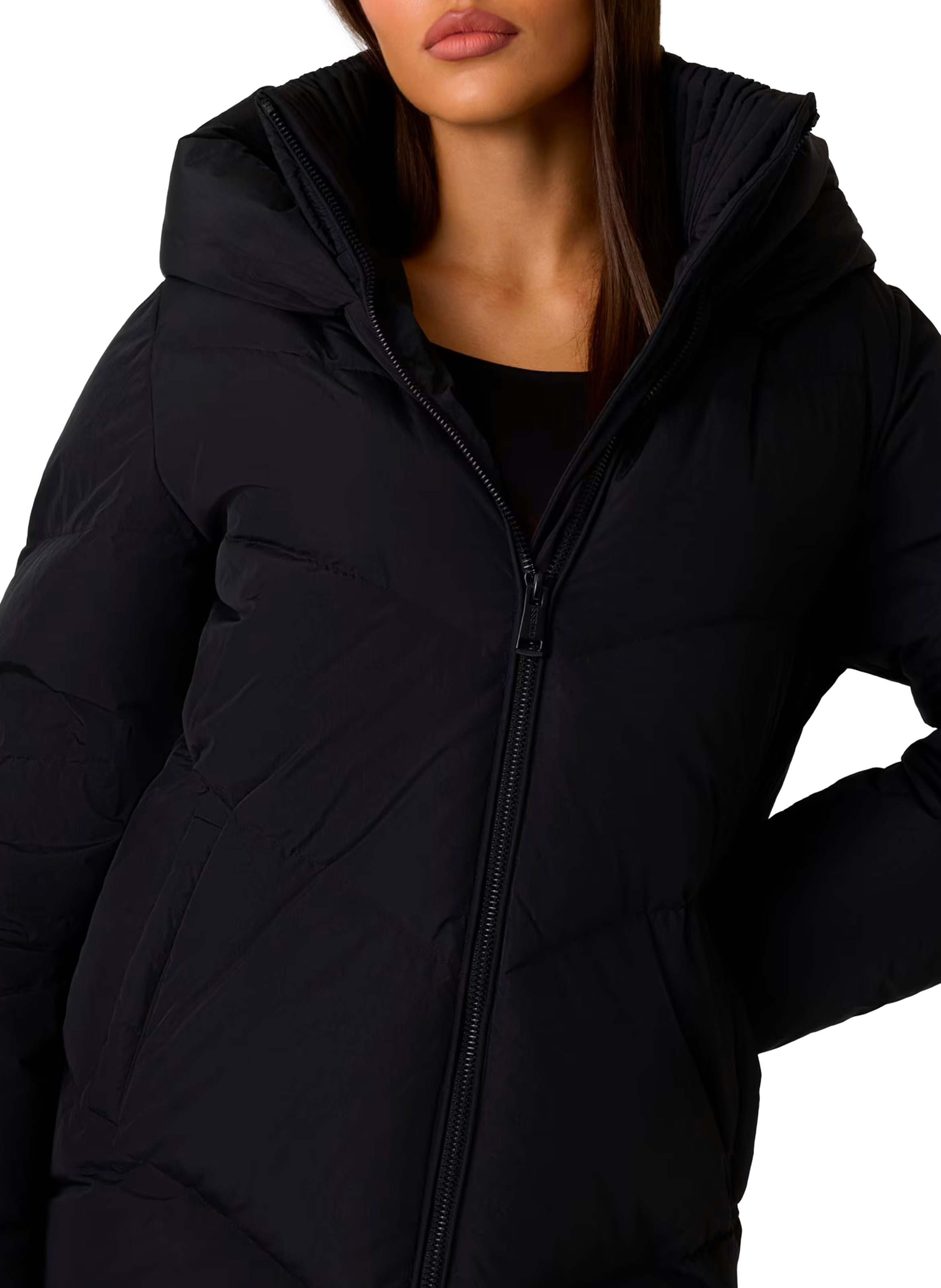 Doudoune à capuche GUESS Noir