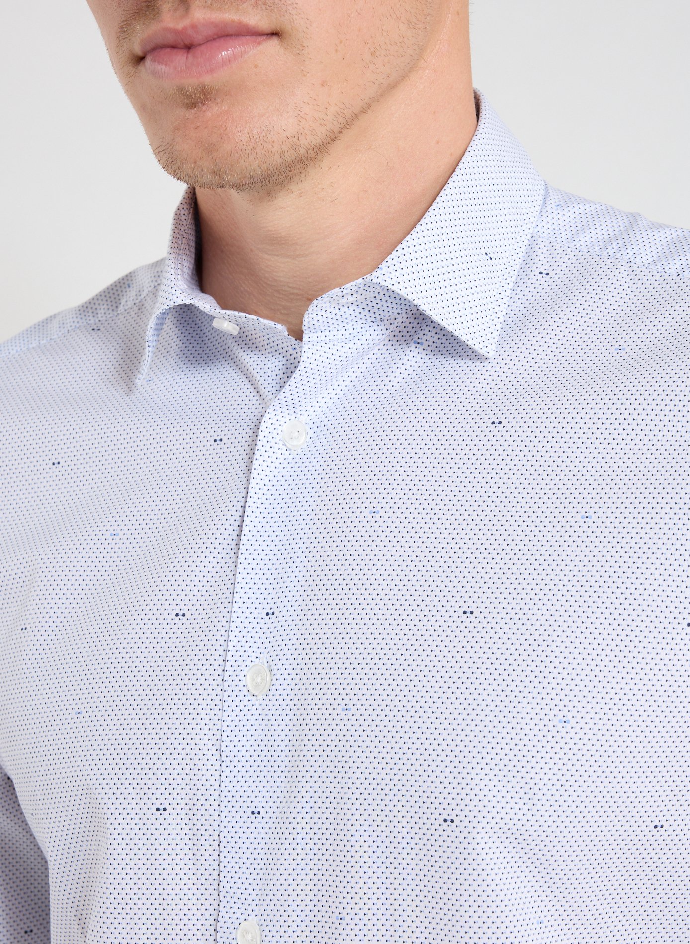 Cotton poplin shirt EDEN PARK Blue