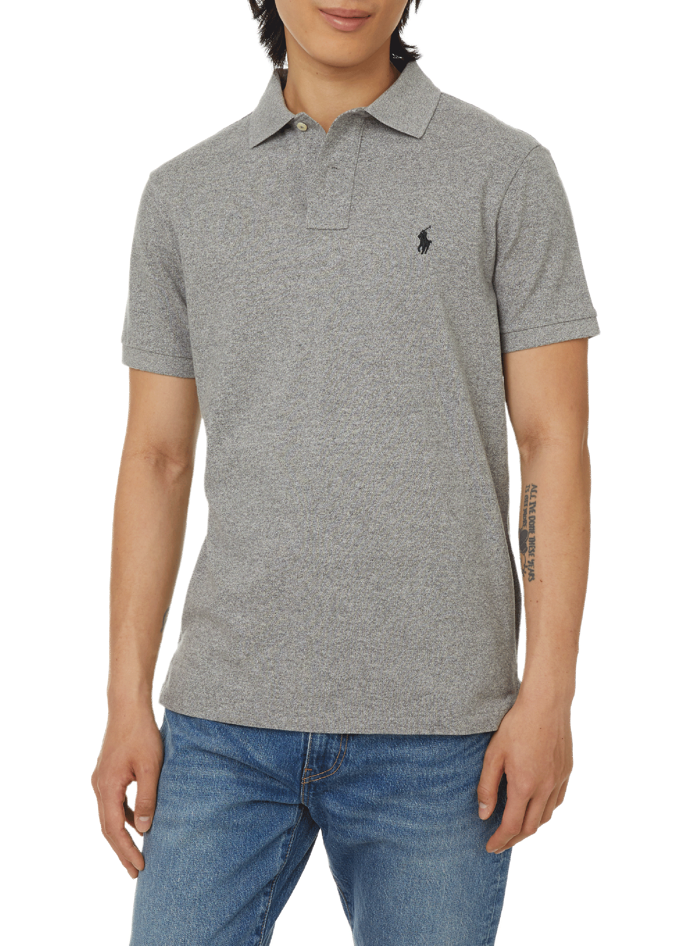 POLO RALPH LAUREN Cotton polo shirt Grey