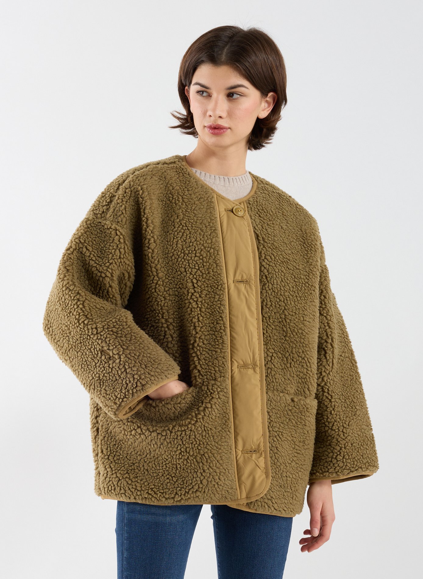 Veste reversible texturée AIGLE Kaki