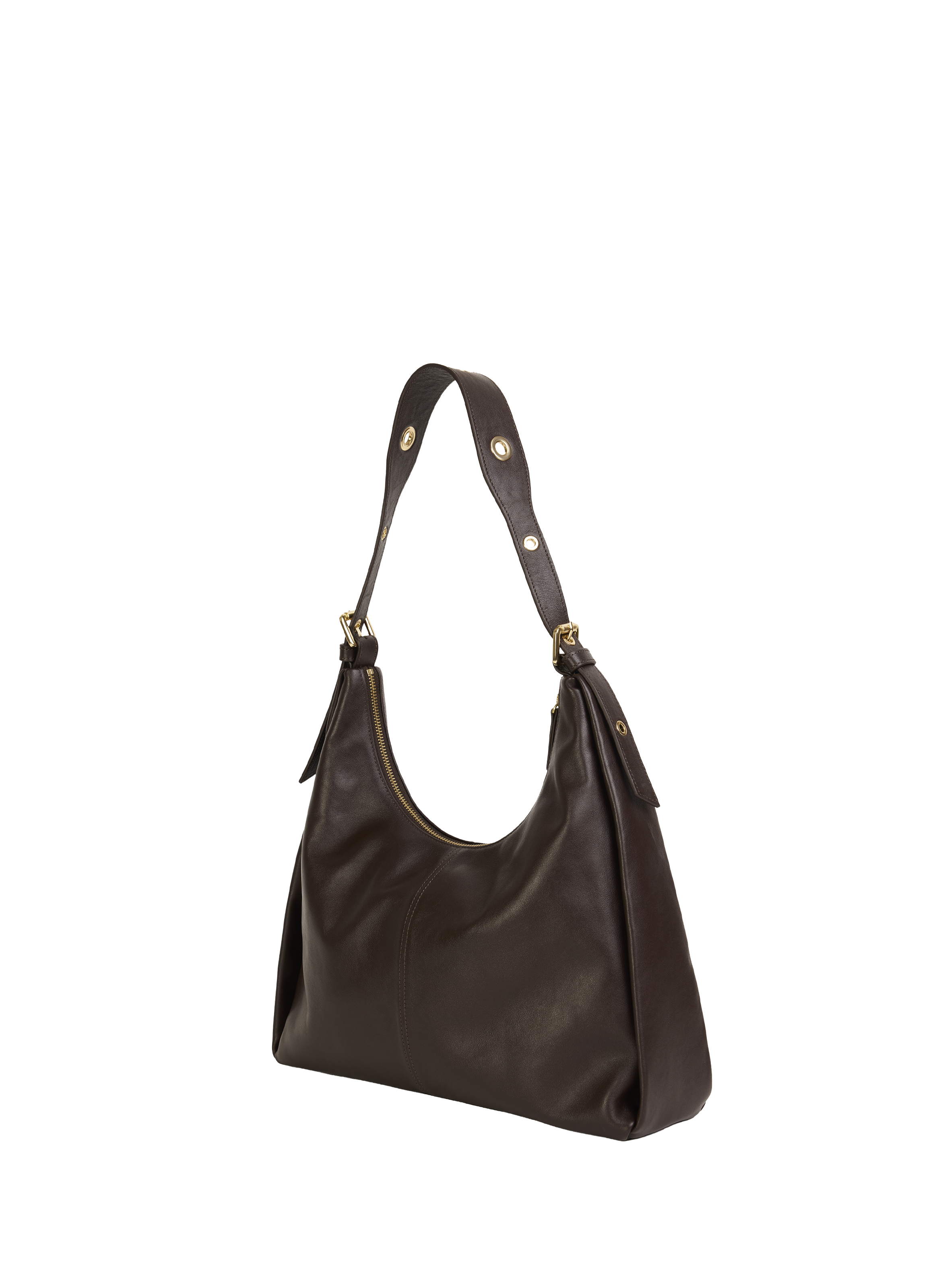 Sac porté épaule en cuir  NAT & NIN Marron