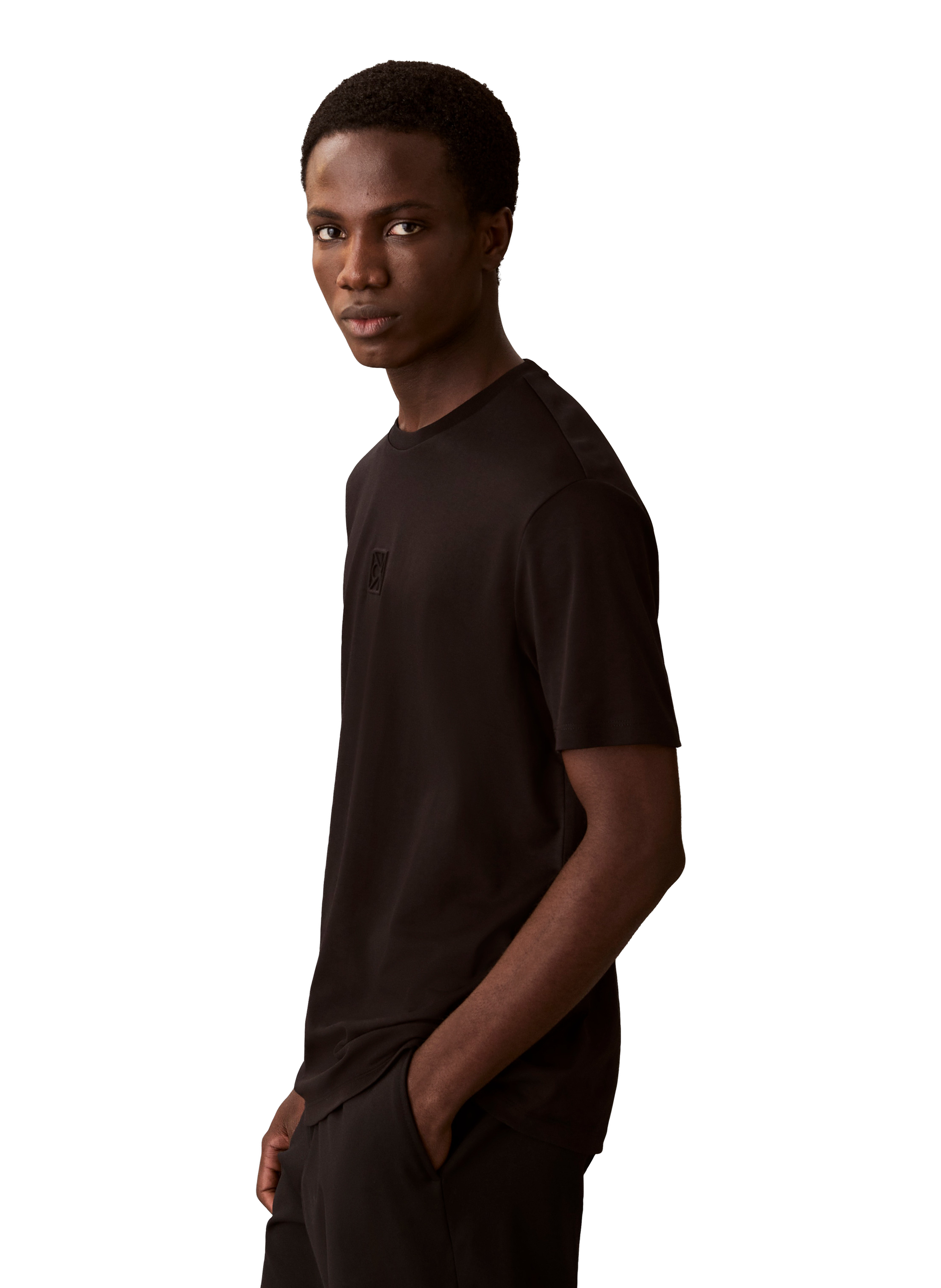 Cotton Logo T-shirt CALVIN KLEIN Black