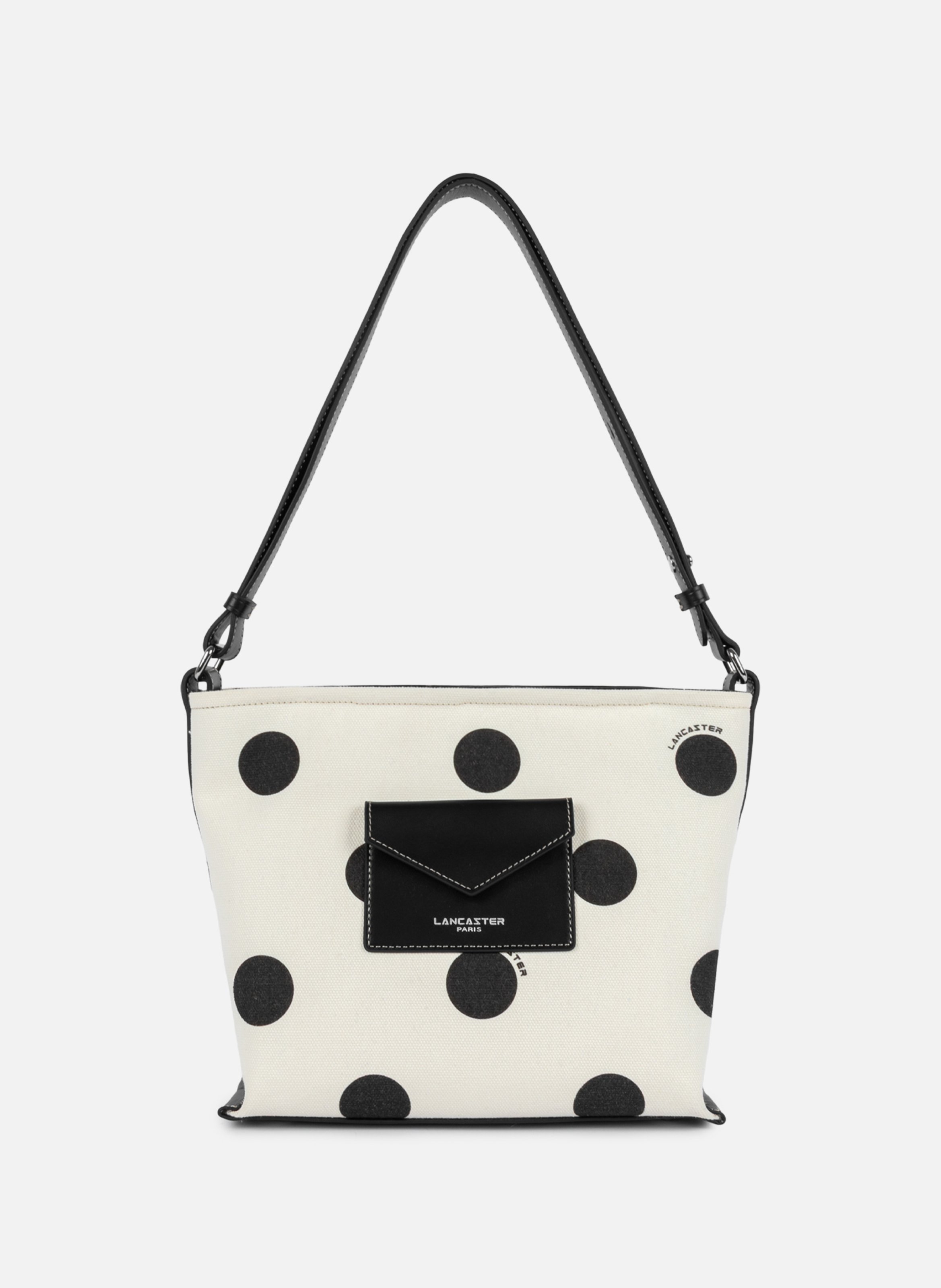 Sac seau - canvas kba  Pois - ecru