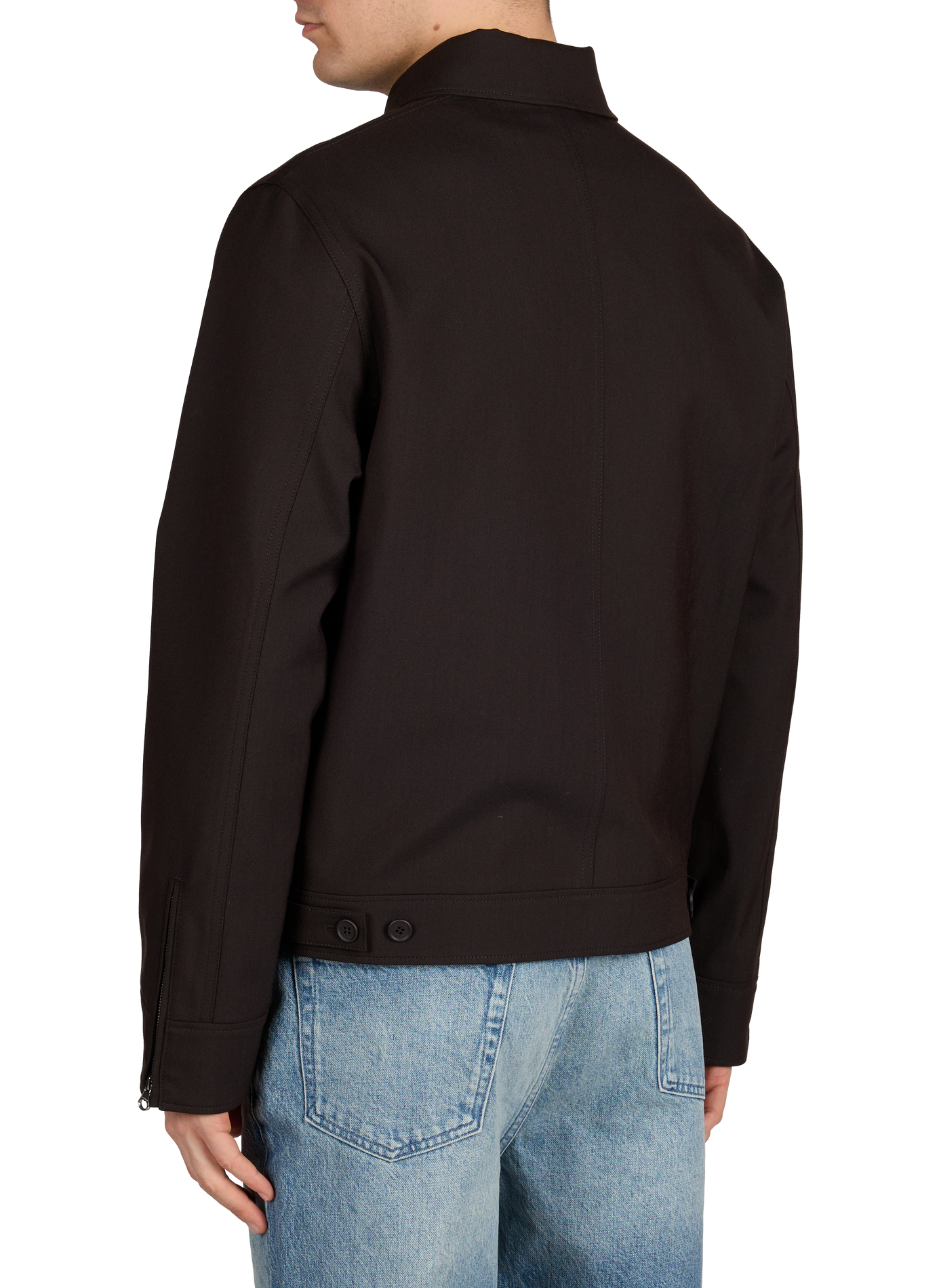 Veste uni à col classique COURRÈGES Marron