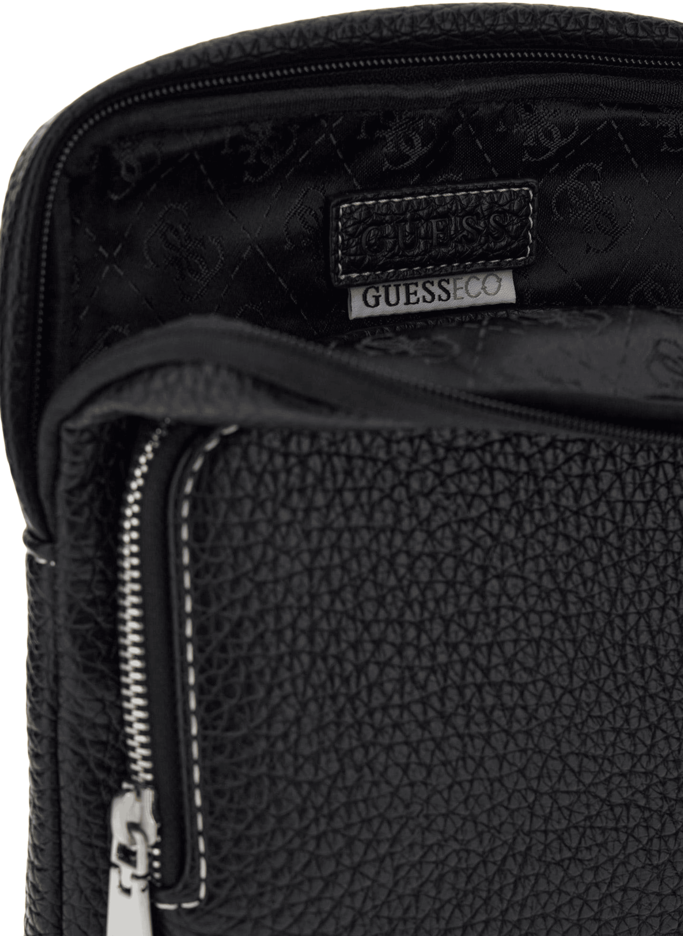 Sac à bandoulière à logo GUESS Noir