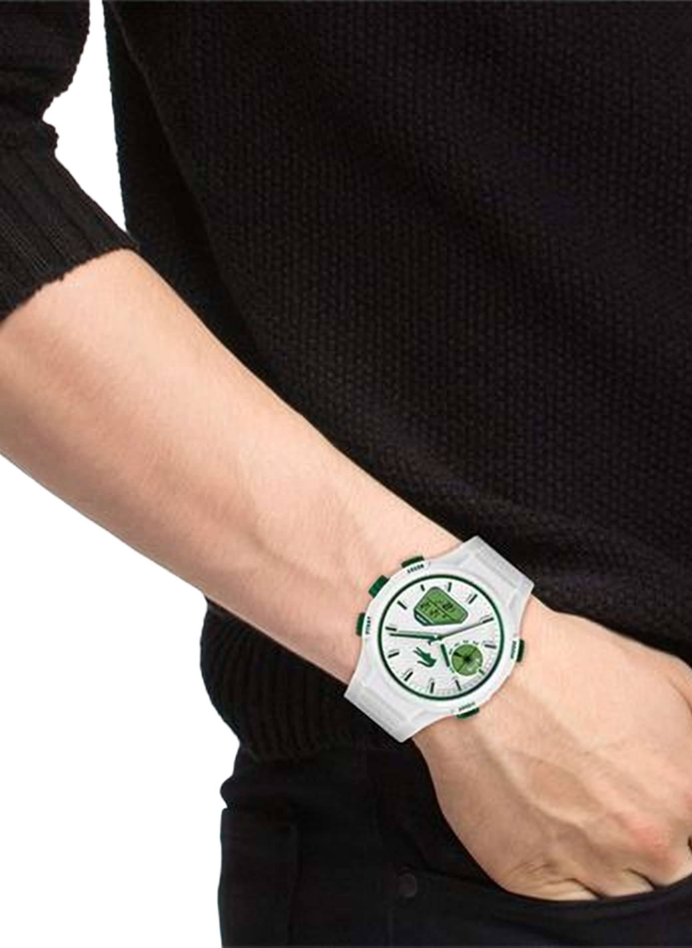Montre quartz LC33 en silicone LACOSTE MONTRES Blanc