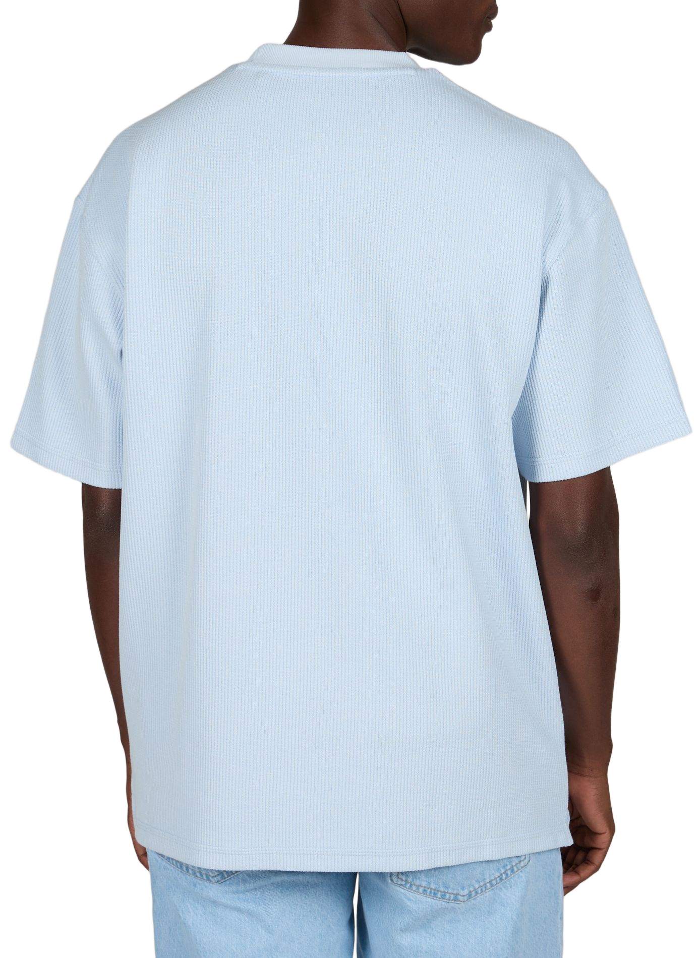 Nuwaffle blended cotton t-shirt HUGO BLUE Blue