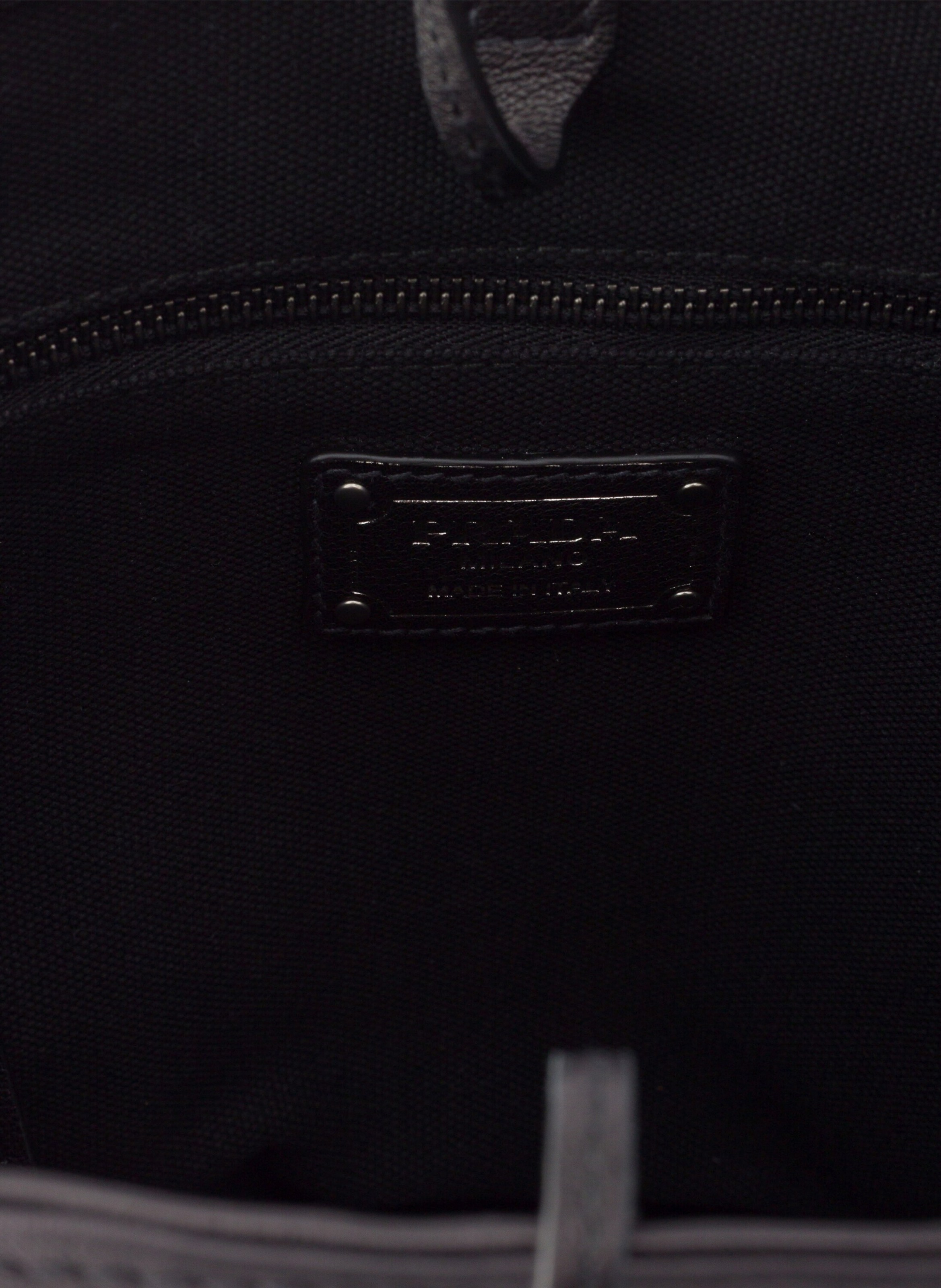 Mini sac seau prada route en cuir PRADA Noir