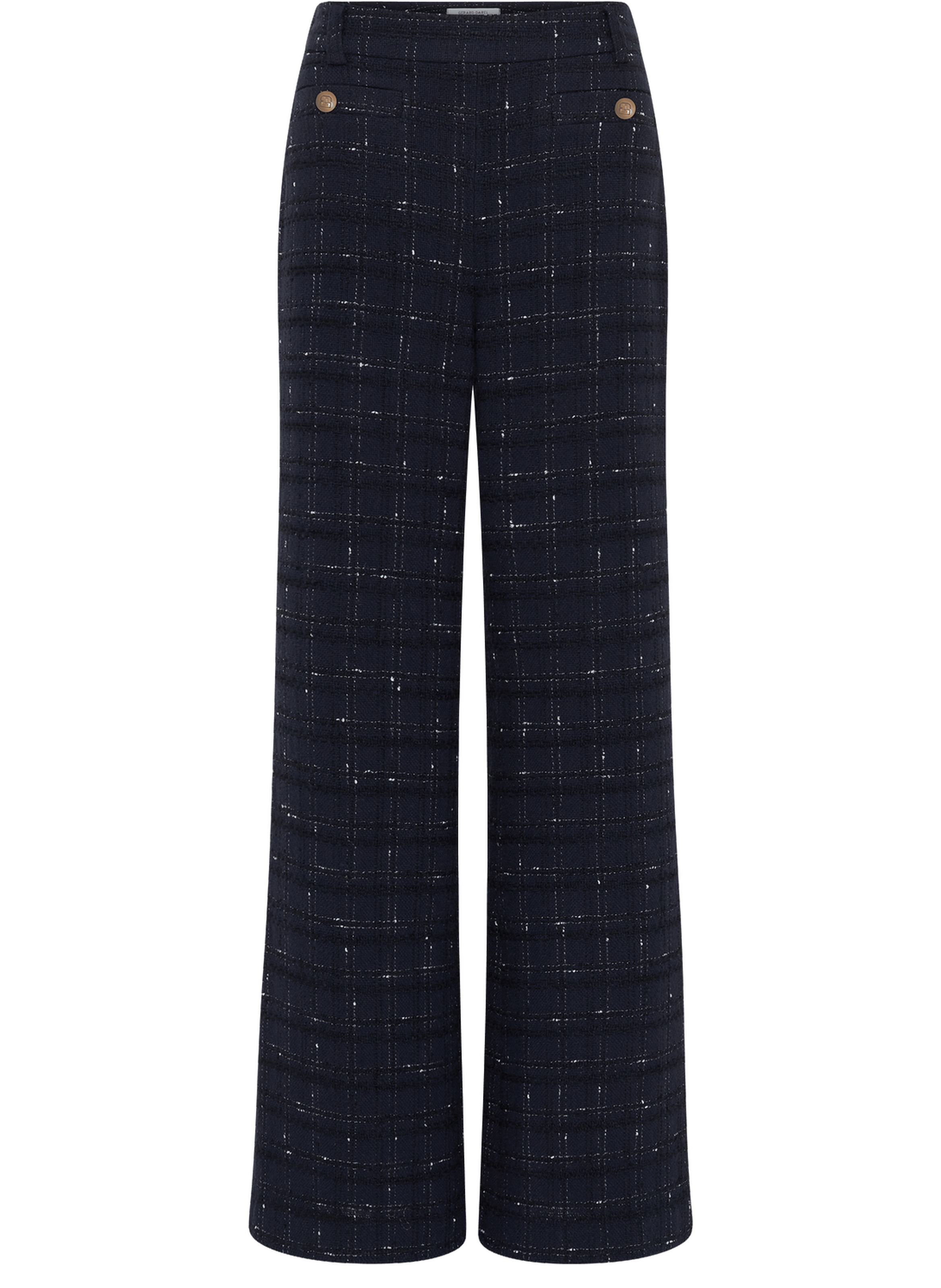 Pantalon large en tweed - aleyna GERARD DAREL Bleu