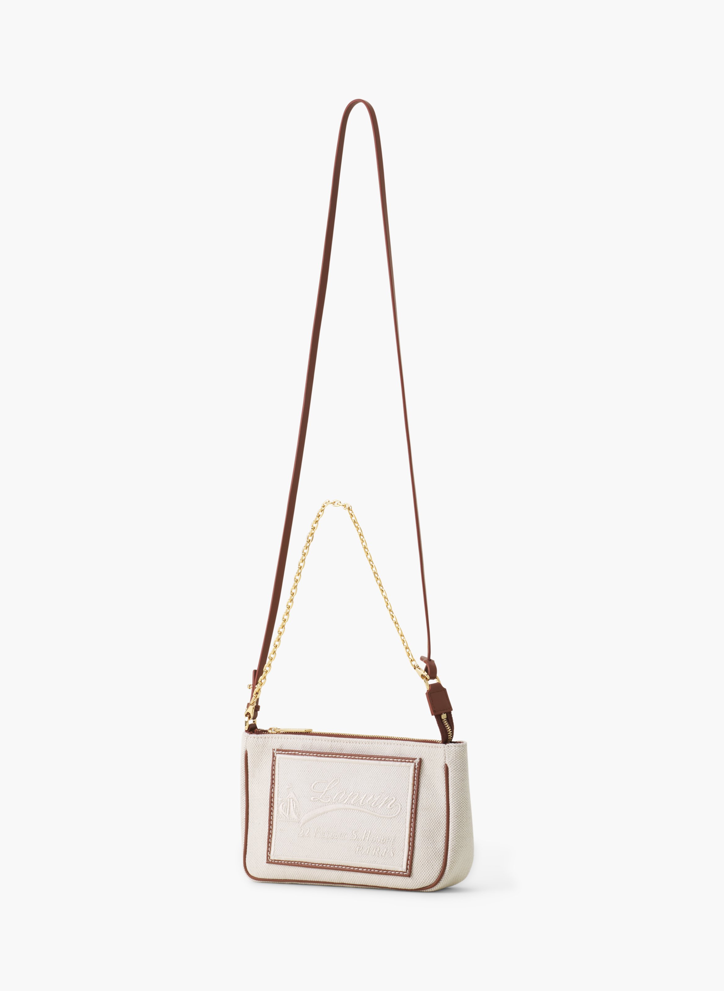 Compagnon pochette en canvas LANVIN Beige