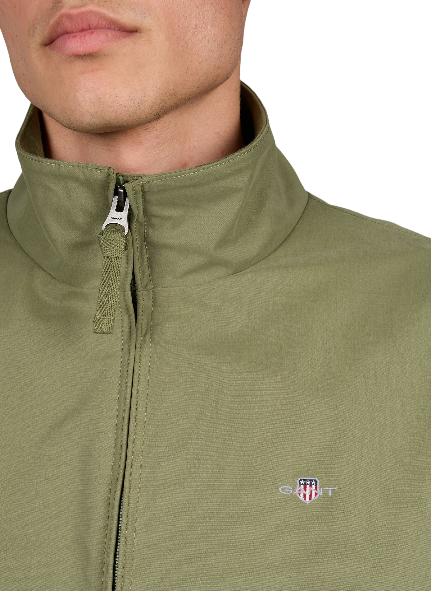 Straight jacket in blended cotton GANT Green