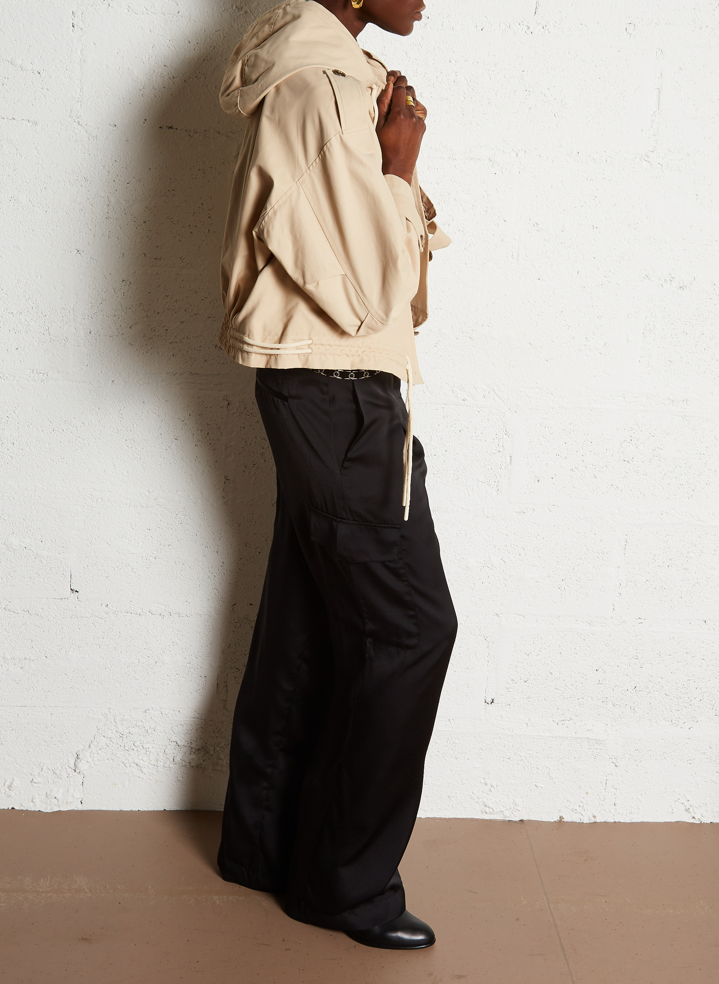 Tee-shirt col rond en coton ioni BA&SH Beige