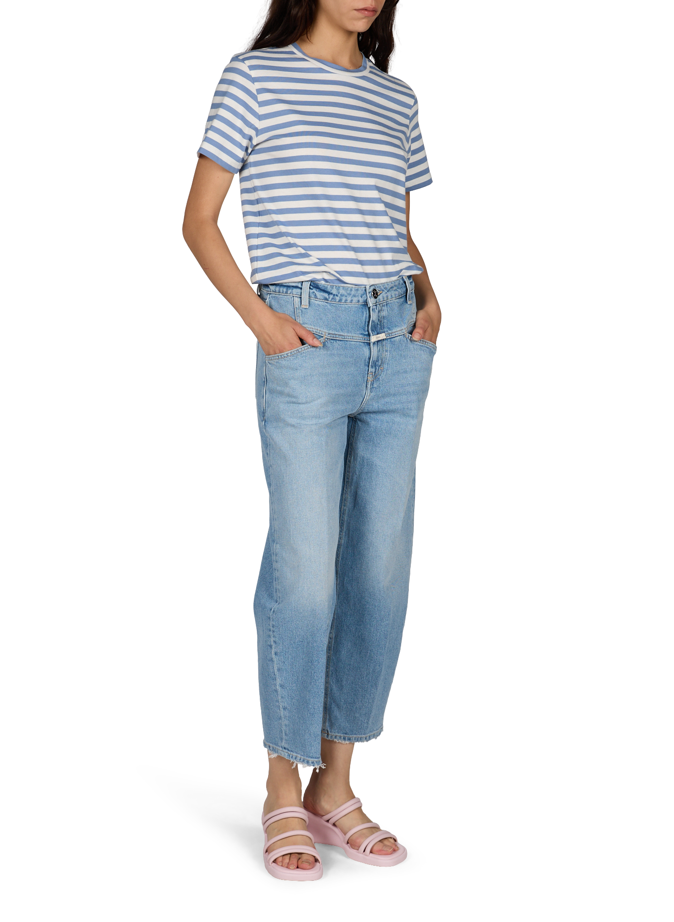 Tapered Cotton Stover-X Jeans CLOSED Blue