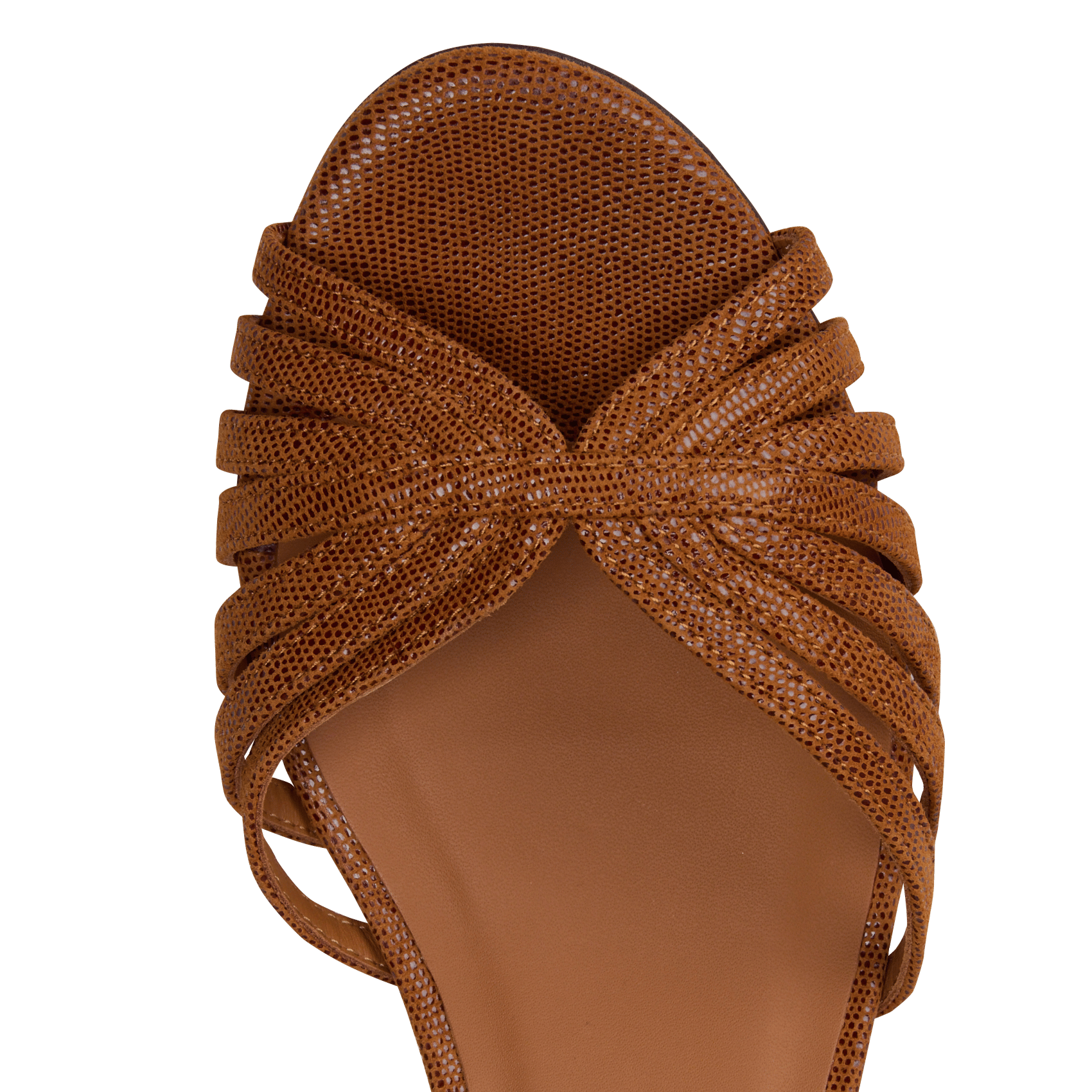 Sandales à talons en cuir n°460 RIVECOUR Marron
