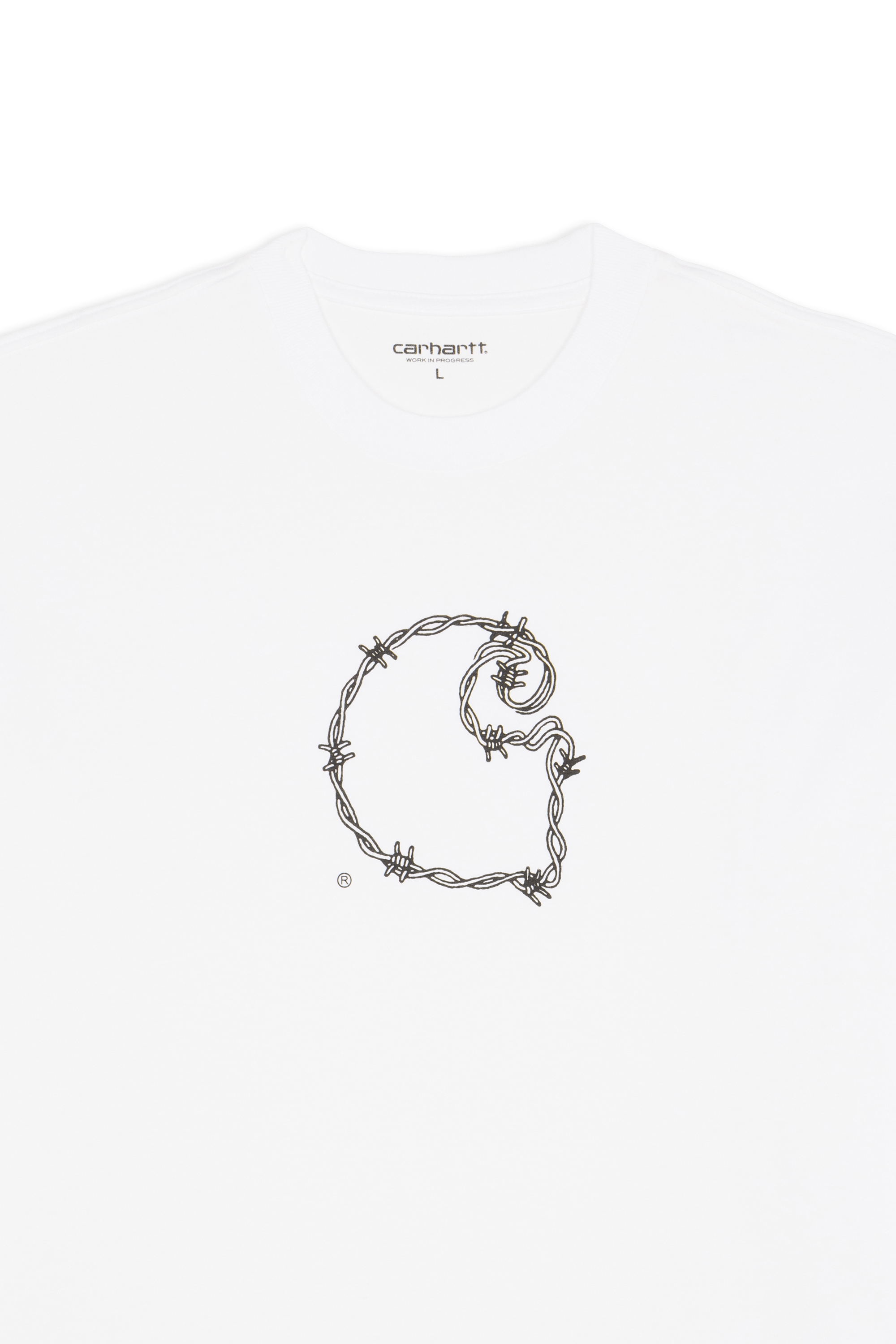 T-shirt s/s barbwire c t-shirt CARHARTT WIP Blanc
