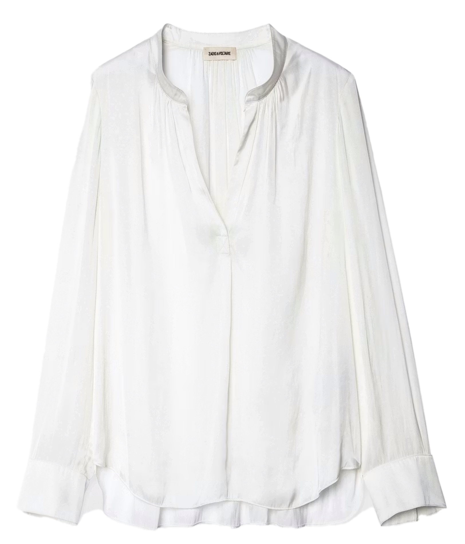 Tink fluid satin V-neck top ZADIG&VOLTAIRE Beige