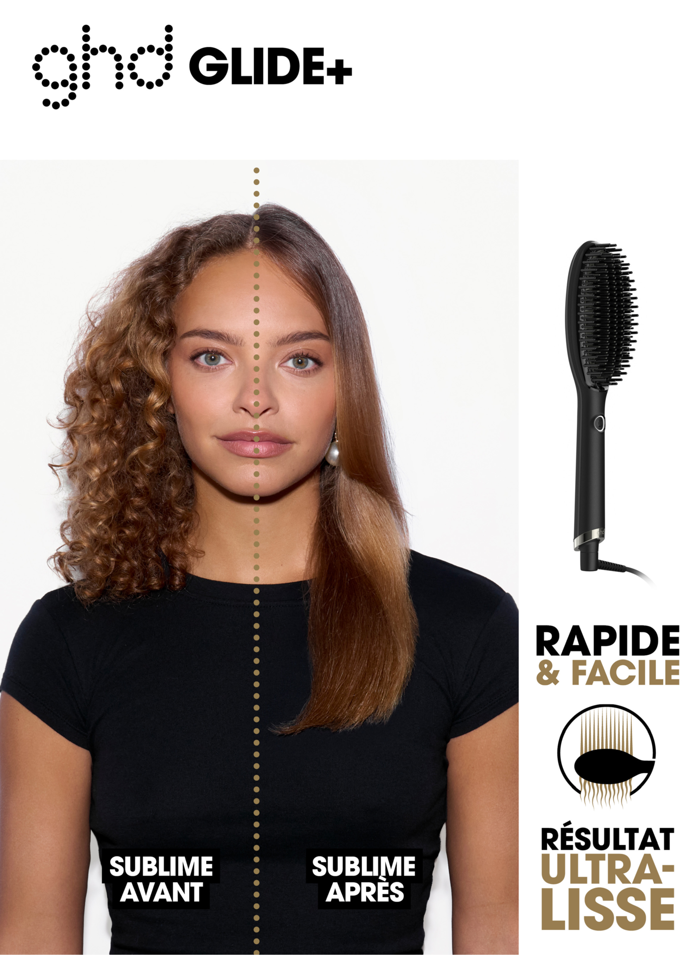 Brosse lissante professionnelle ghd Glide+ GHD No color