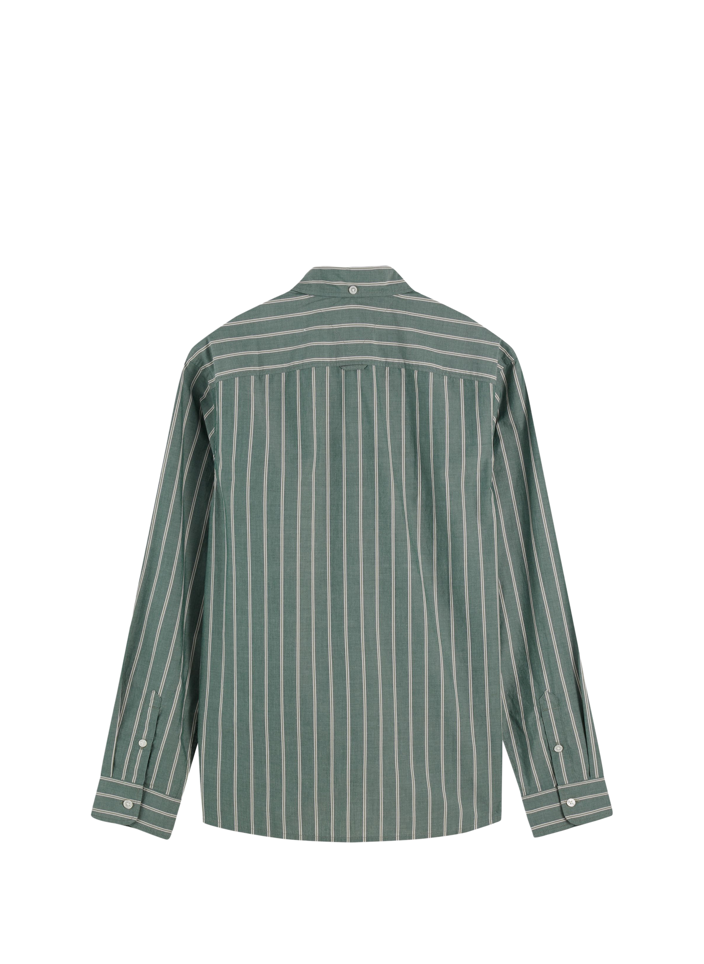 Rechte gestreepte katoenen blouse TOMMY HILFIGER Groen