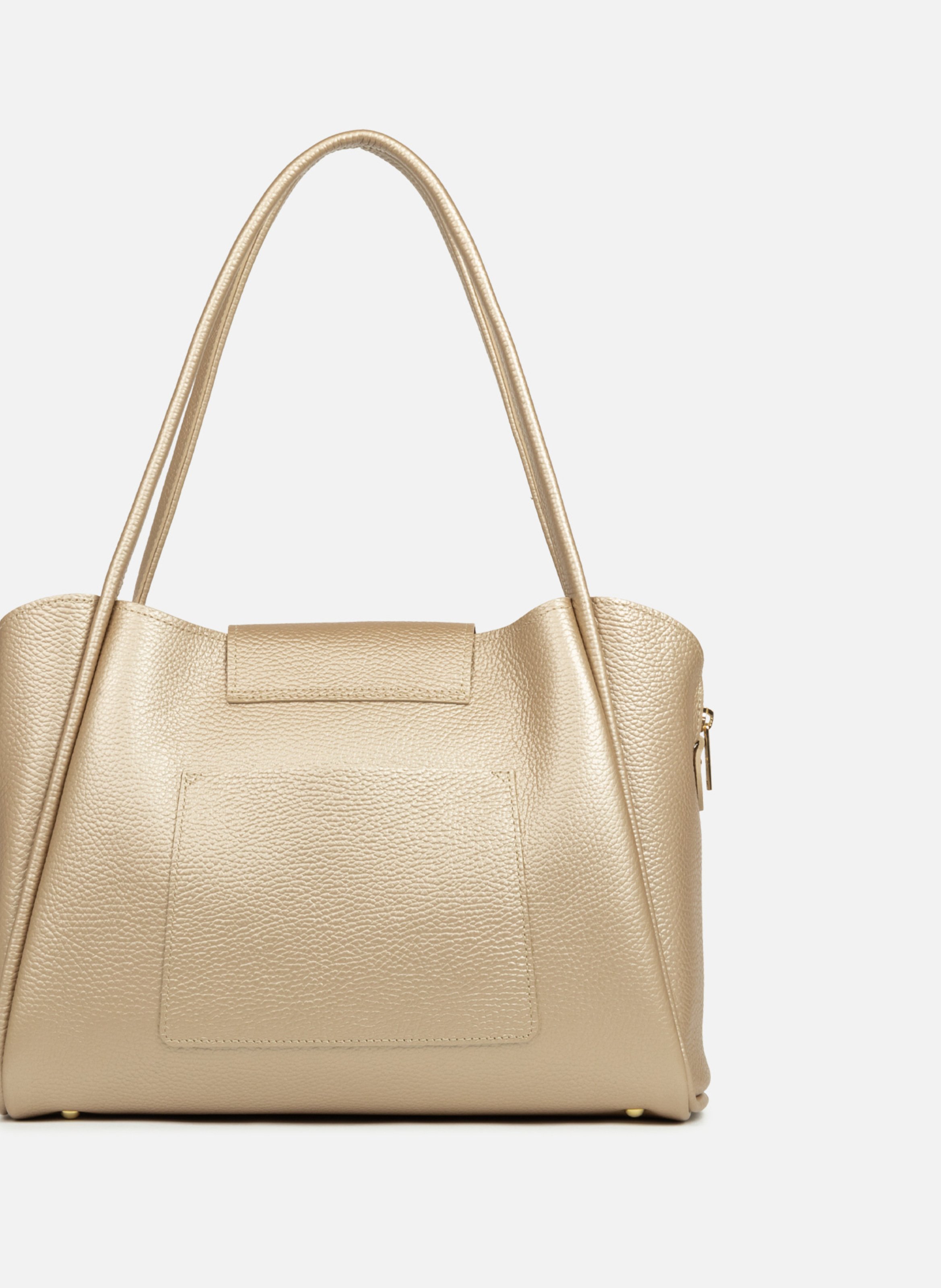 Grand sac cabas épaule - ida double LANCASTER Doré