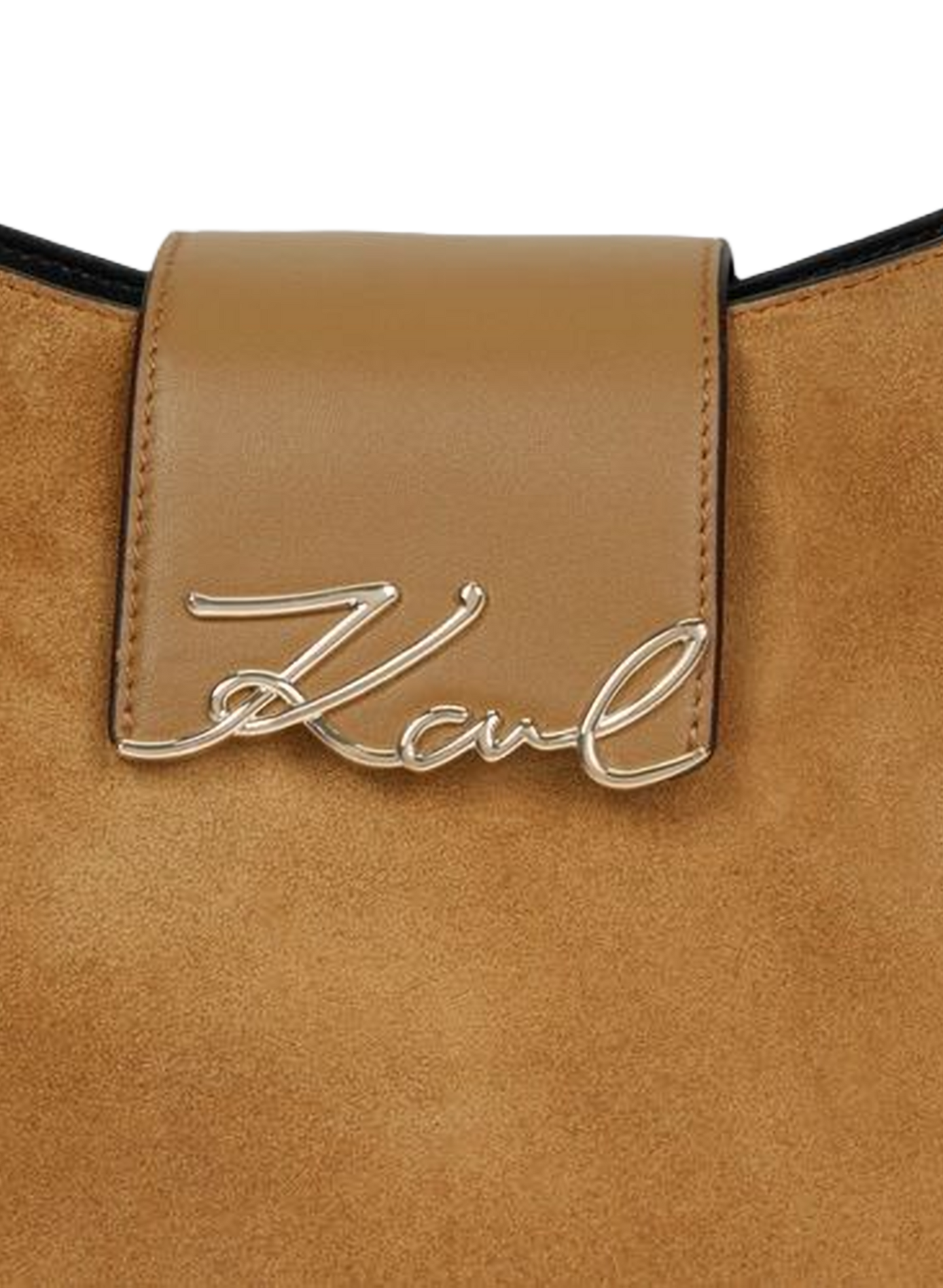 Tasche mit Schulterriemen K/Signature Hobo KARL LAGERFELD Braun