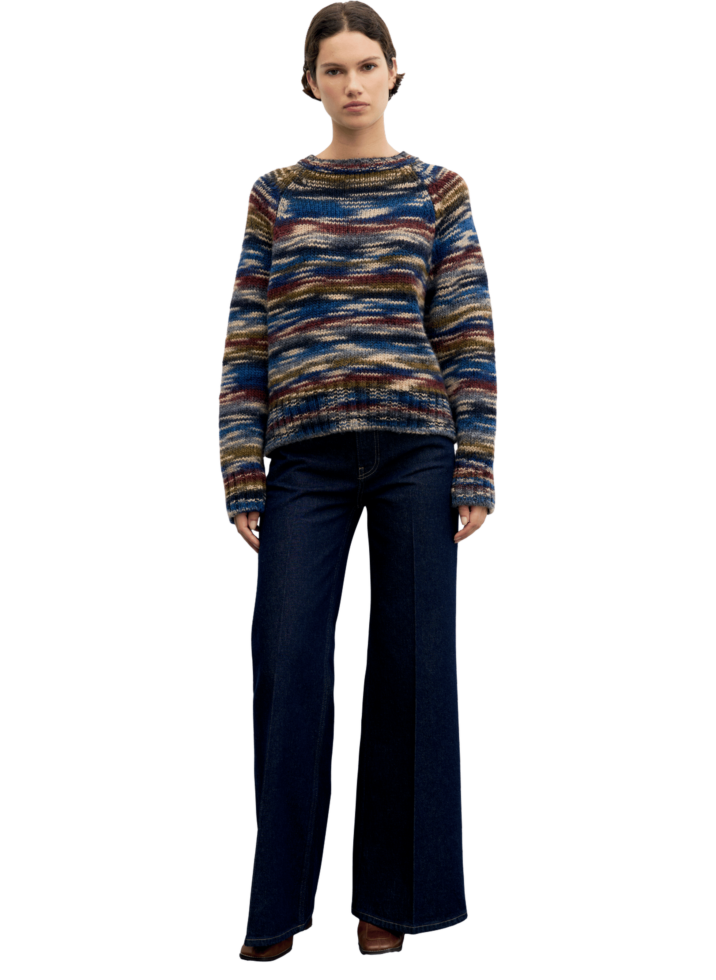 Pull épais rayé chiné - roane GERARD DAREL Multicolore