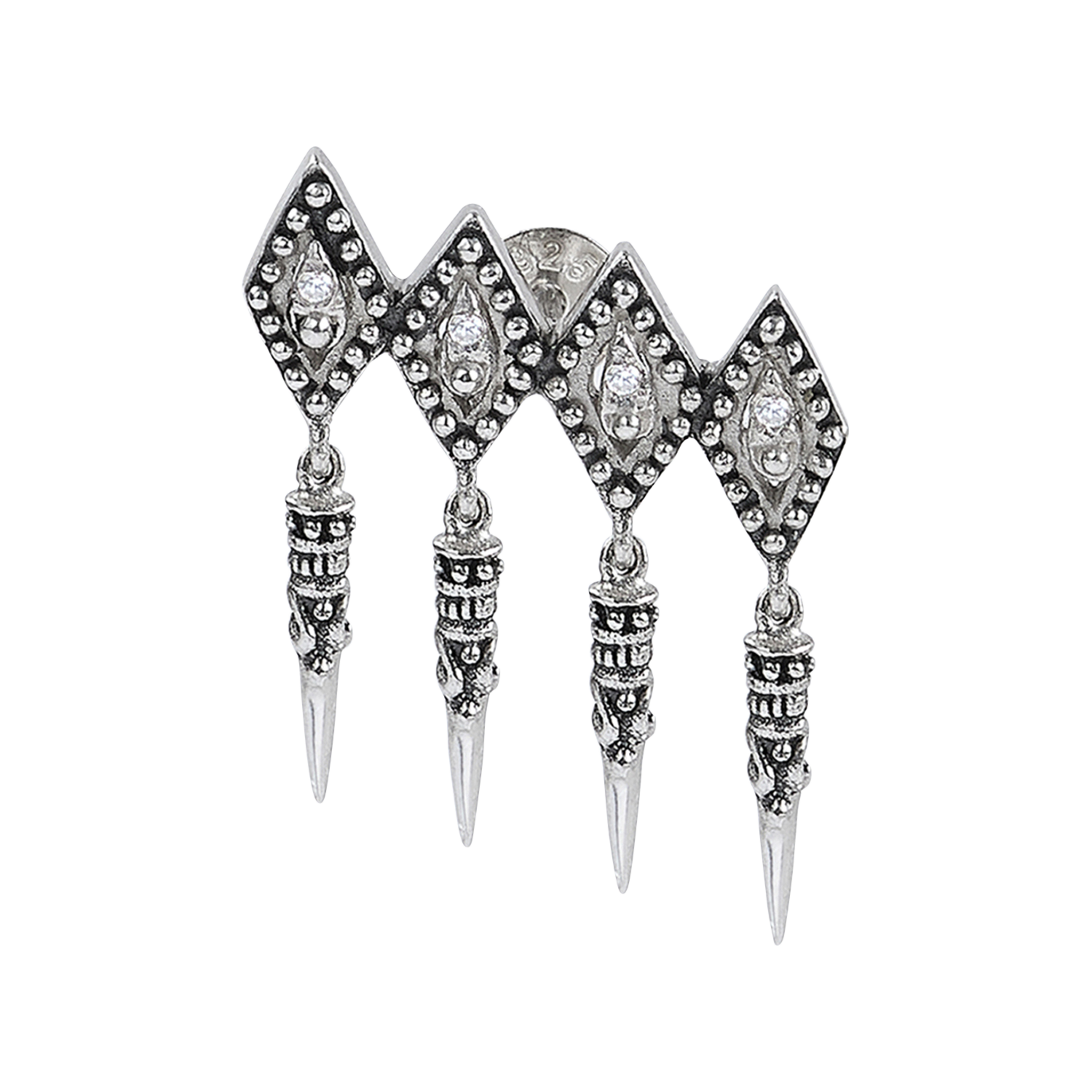 Mono boucle d'oreilles pendante menly BA&SH Argent
