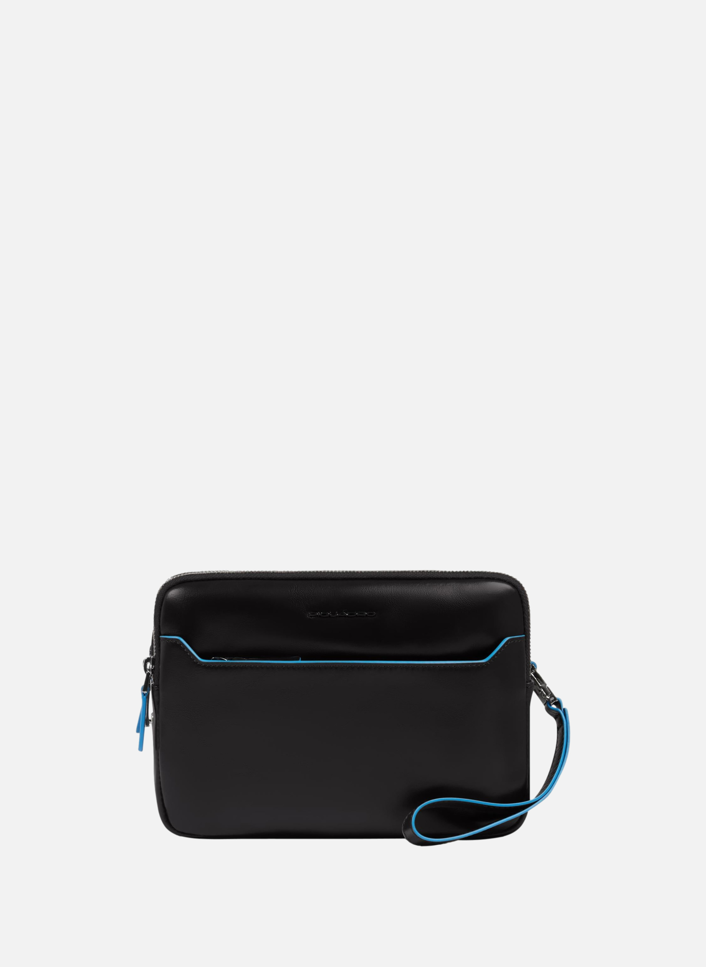 Handtas met vingerafdrukslot PIQUADRO Zwart