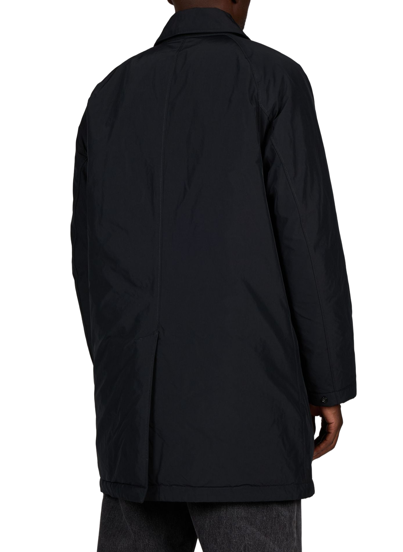 Mantel mit Reißverschluss-Kragen STONE ISLAND Schwarz