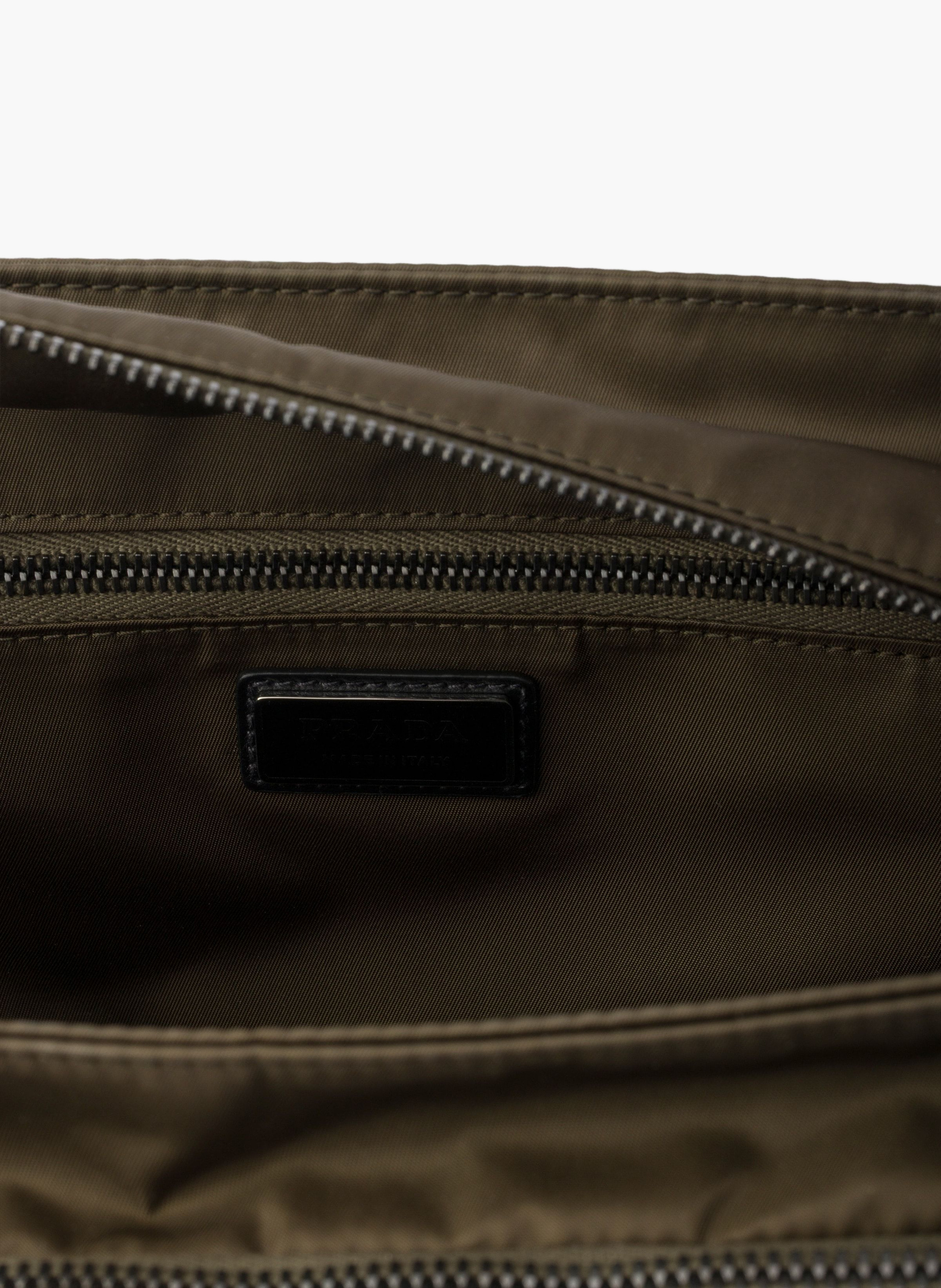 Sac prada explore en re-nylon et cuir PRADA Vert